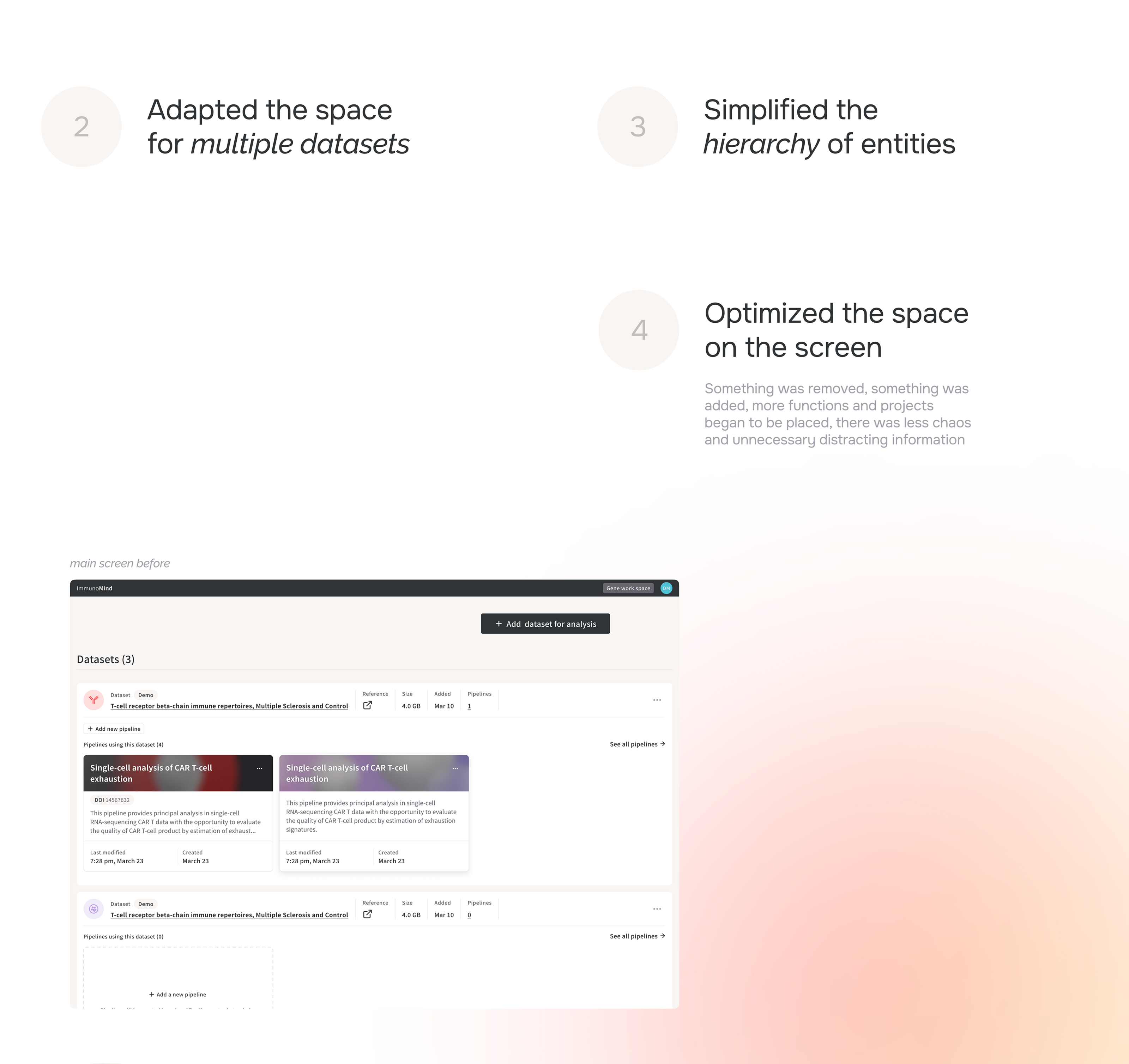 Product Design | ImmunoMind | Biotech platform — Изображение №10 — Интерфейсы на Dprofile