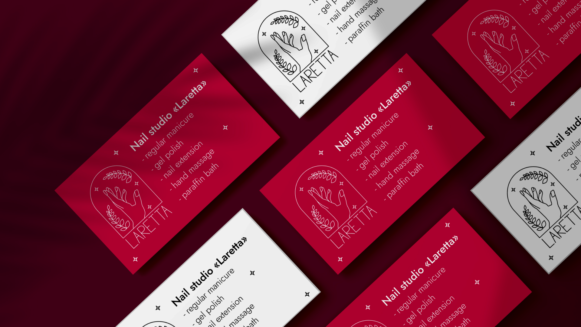 Маникюрный салон «Laretta» | manicure salon — Изображение №4 — Интерфейсы, Брендинг, Графика на Dprofile