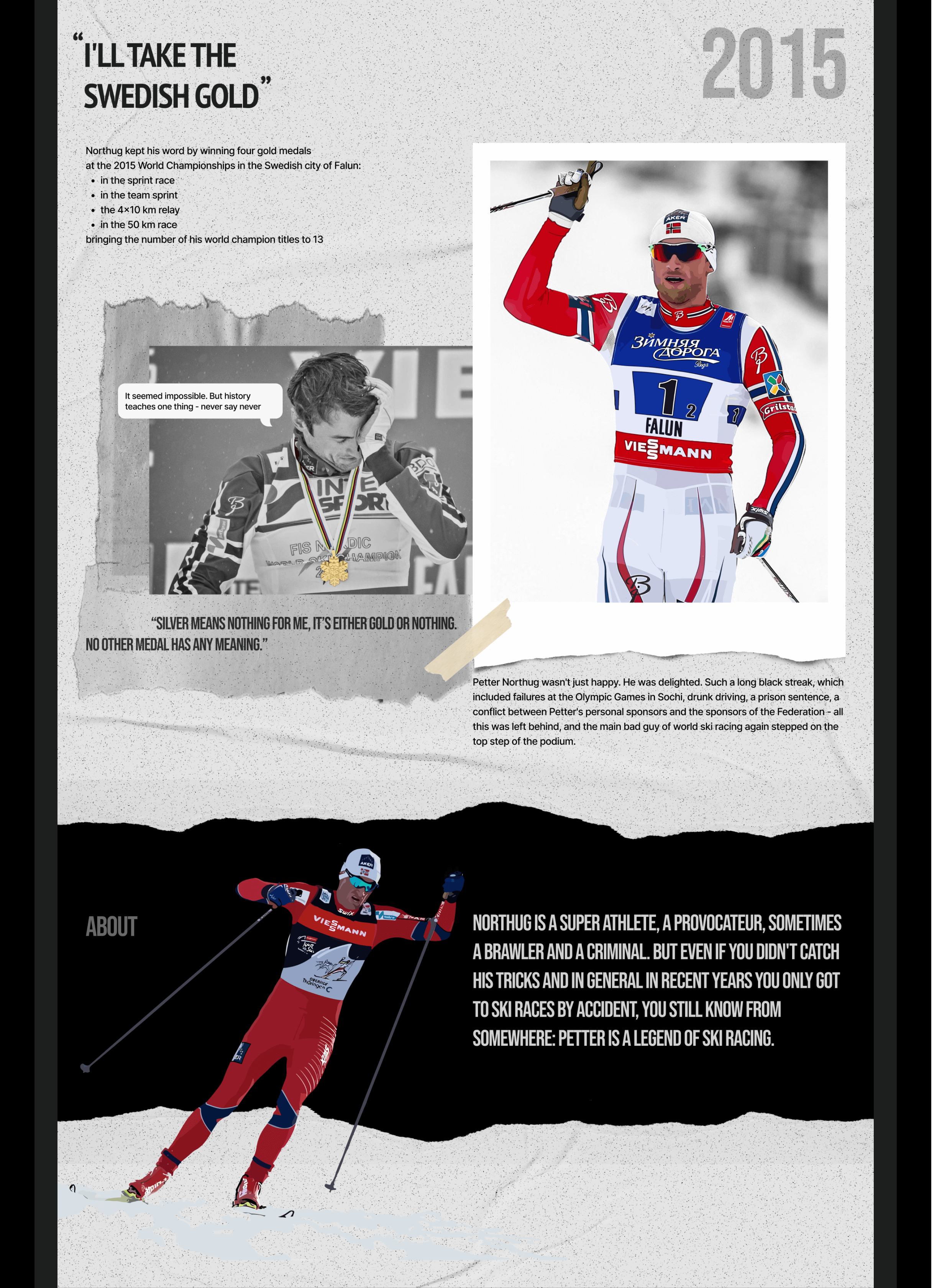 Petter Northug / Longread — Изображение №12 — Интерфейсы на Dprofile