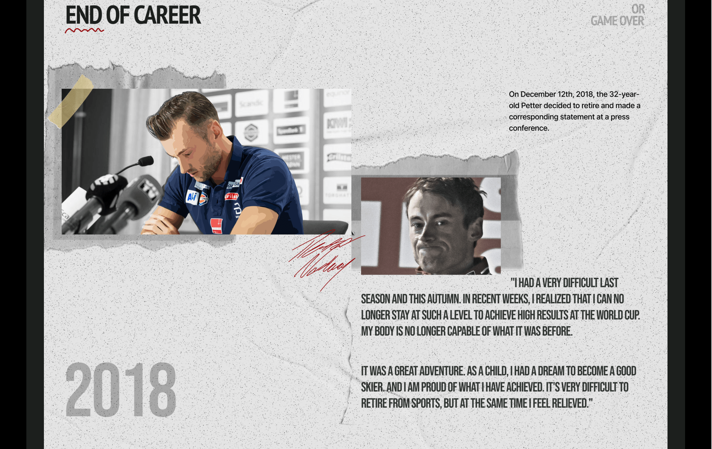 Petter Northug / Longread — Изображение №13 — Интерфейсы на Dprofile