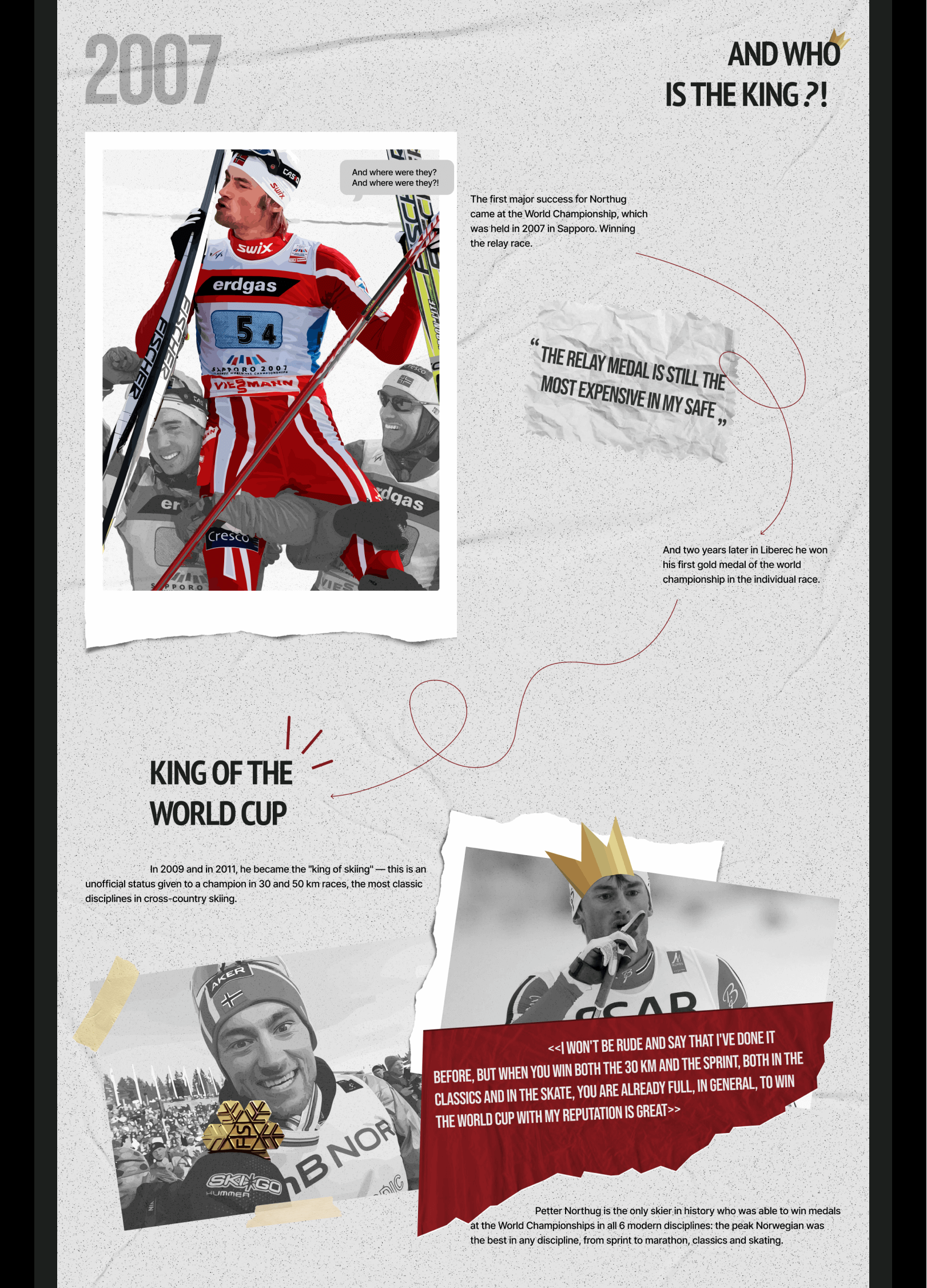 Petter Northug / Longread — Изображение №9 — Интерфейсы на Dprofile