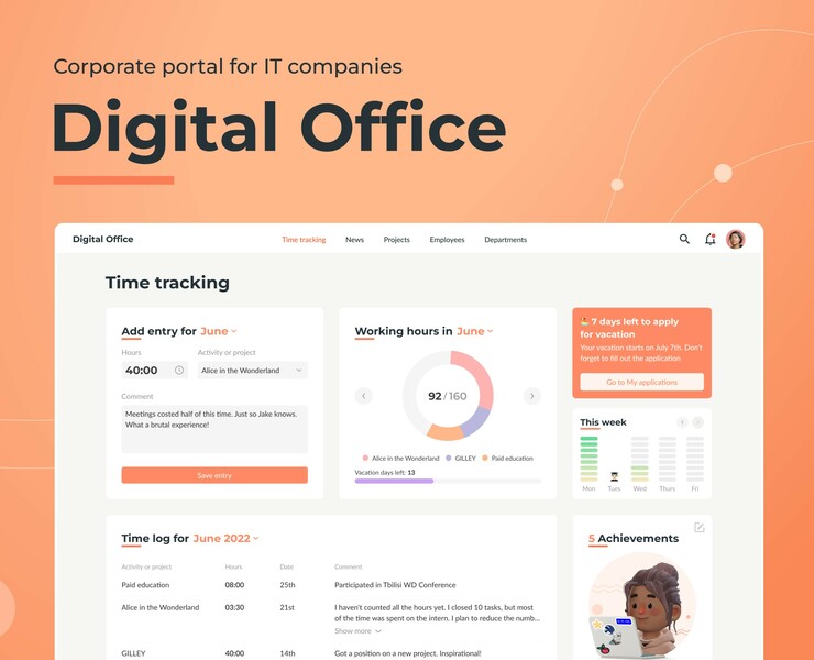 Digital Office | Corporate platform for IT companies на Dprofile