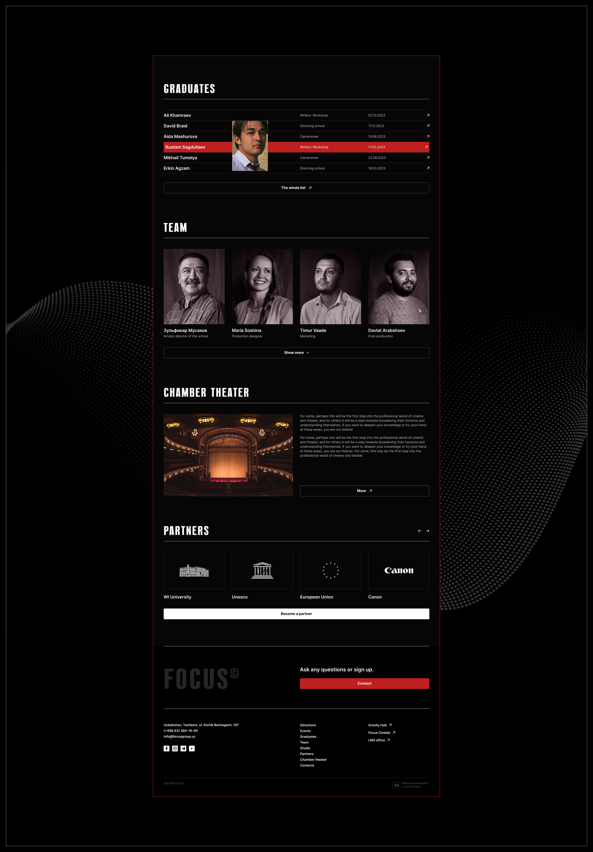 //FOCUS GROUP — Корпоративный веб-сайт — Изображение №5 — Интерфейсы, Брендинг на Dprofile