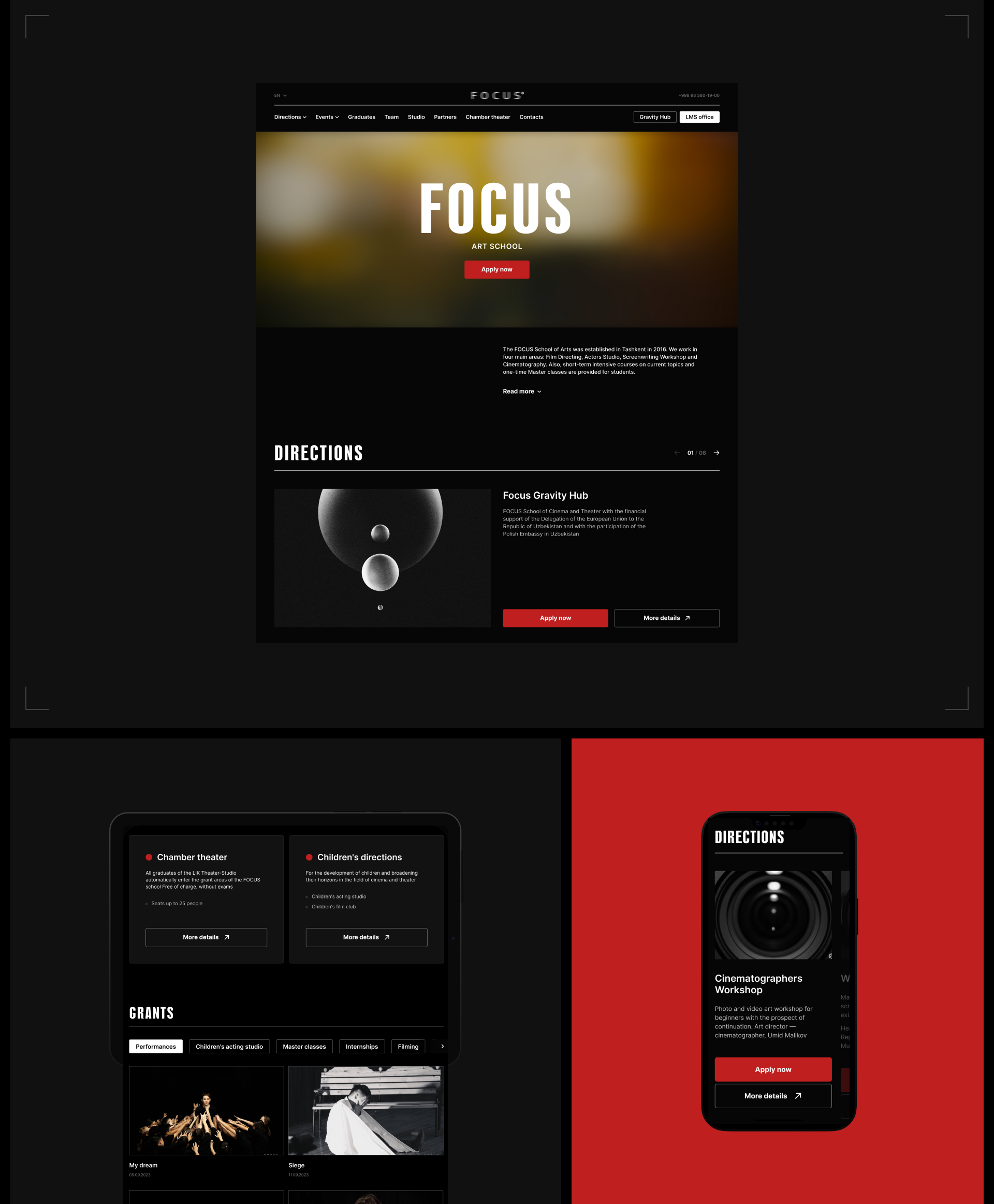 //FOCUS GROUP — Корпоративный веб-сайт — Изображение №4 — Интерфейсы, Брендинг на Dprofile