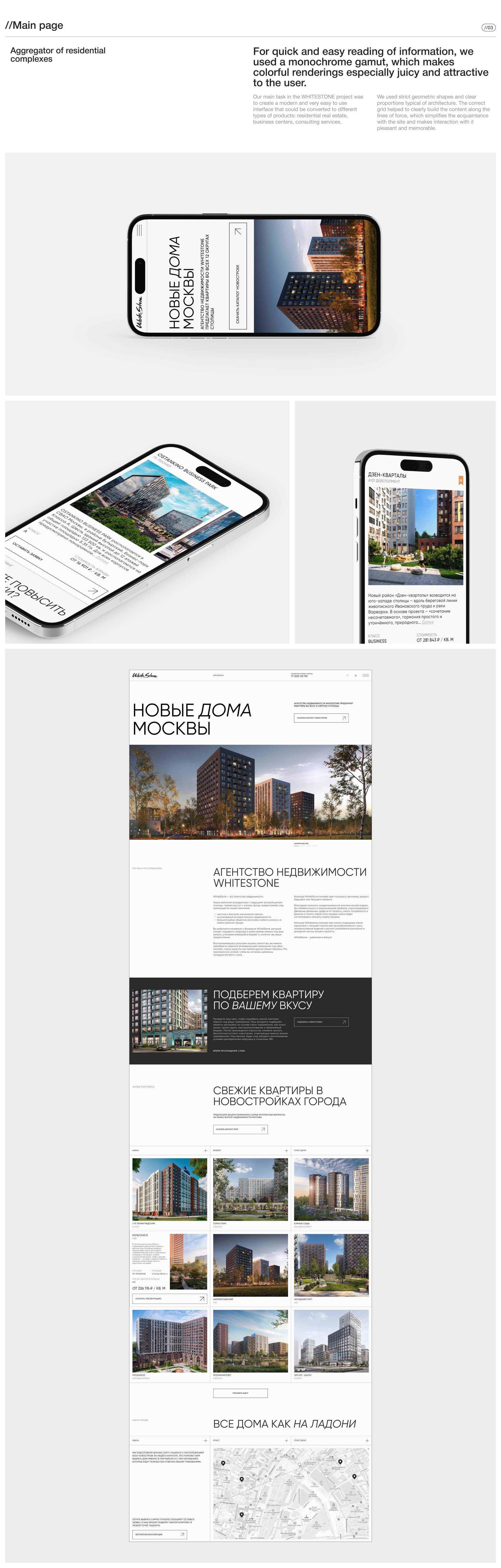 //WHITESTONE — Корпоративный сайт — Изображение №6 — Интерфейсы, Брендинг на Dprofile