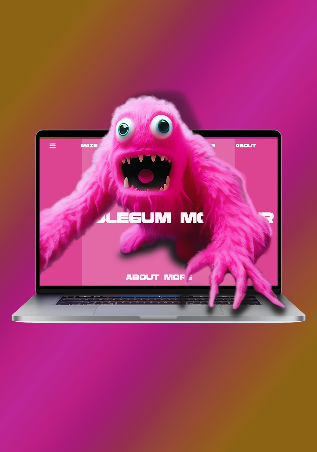 Bubblegum monster — Изображение №1 — Иллюстрация, Графика на Dprofile
