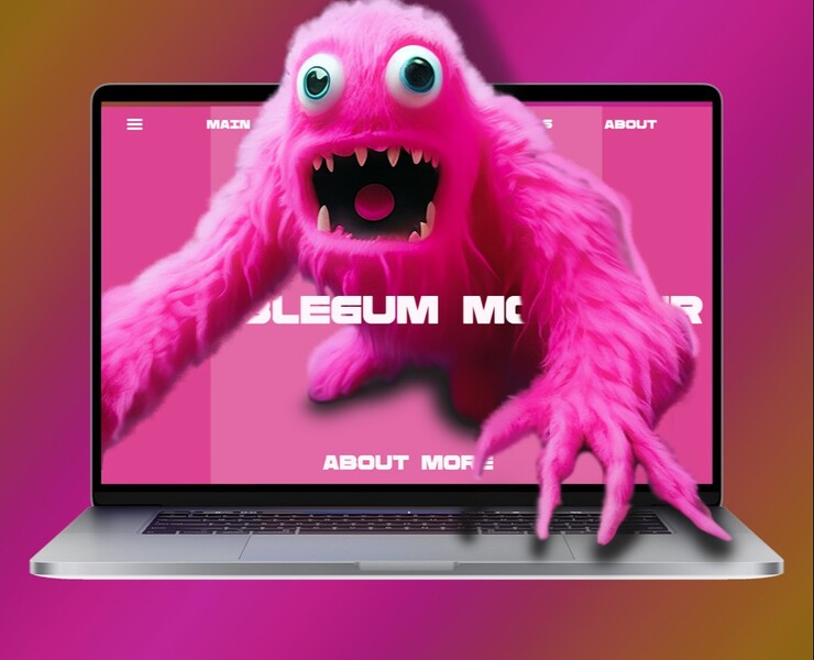 Bubblegum monster — Иллюстрация, Графика на Dprofile
