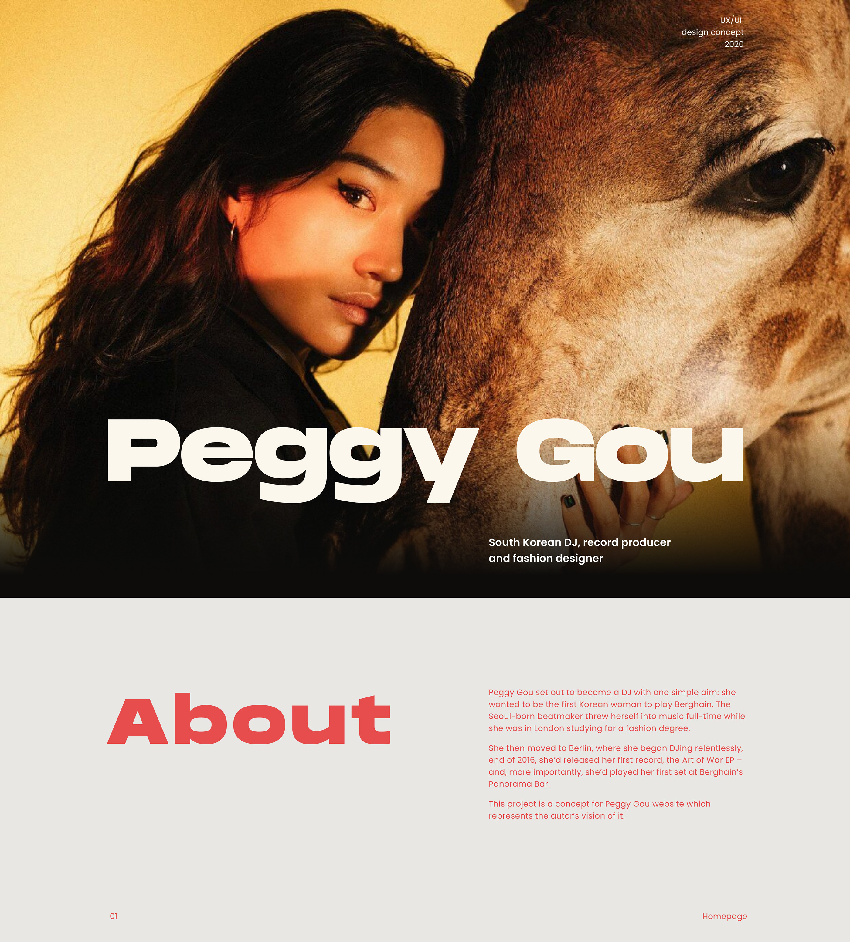 Website for South Korean dj Peggy Gou — Изображение №1 — Интерфейсы на Dprofile