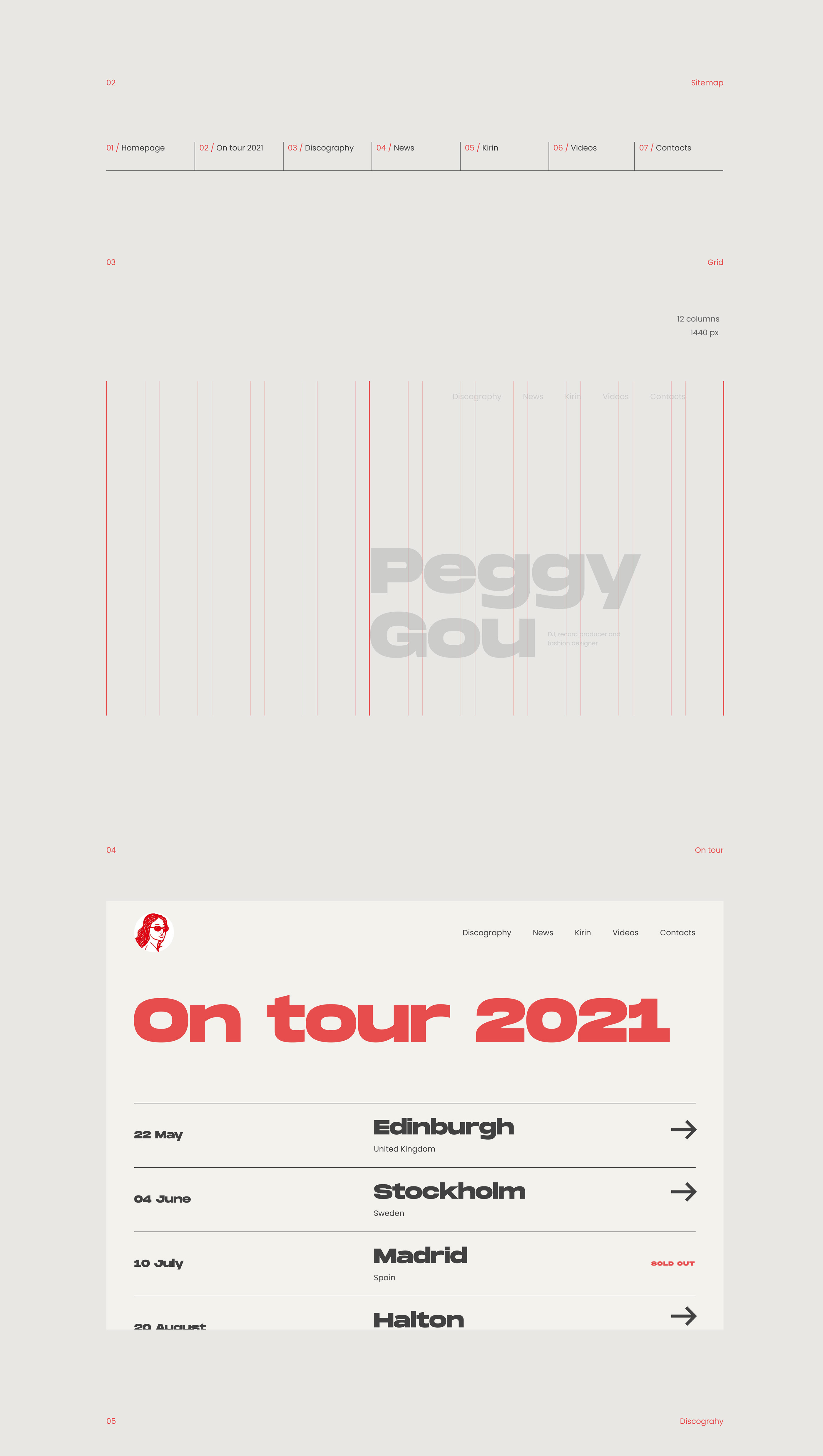 Website for South Korean dj Peggy Gou — Изображение №3 — Интерфейсы на Dprofile