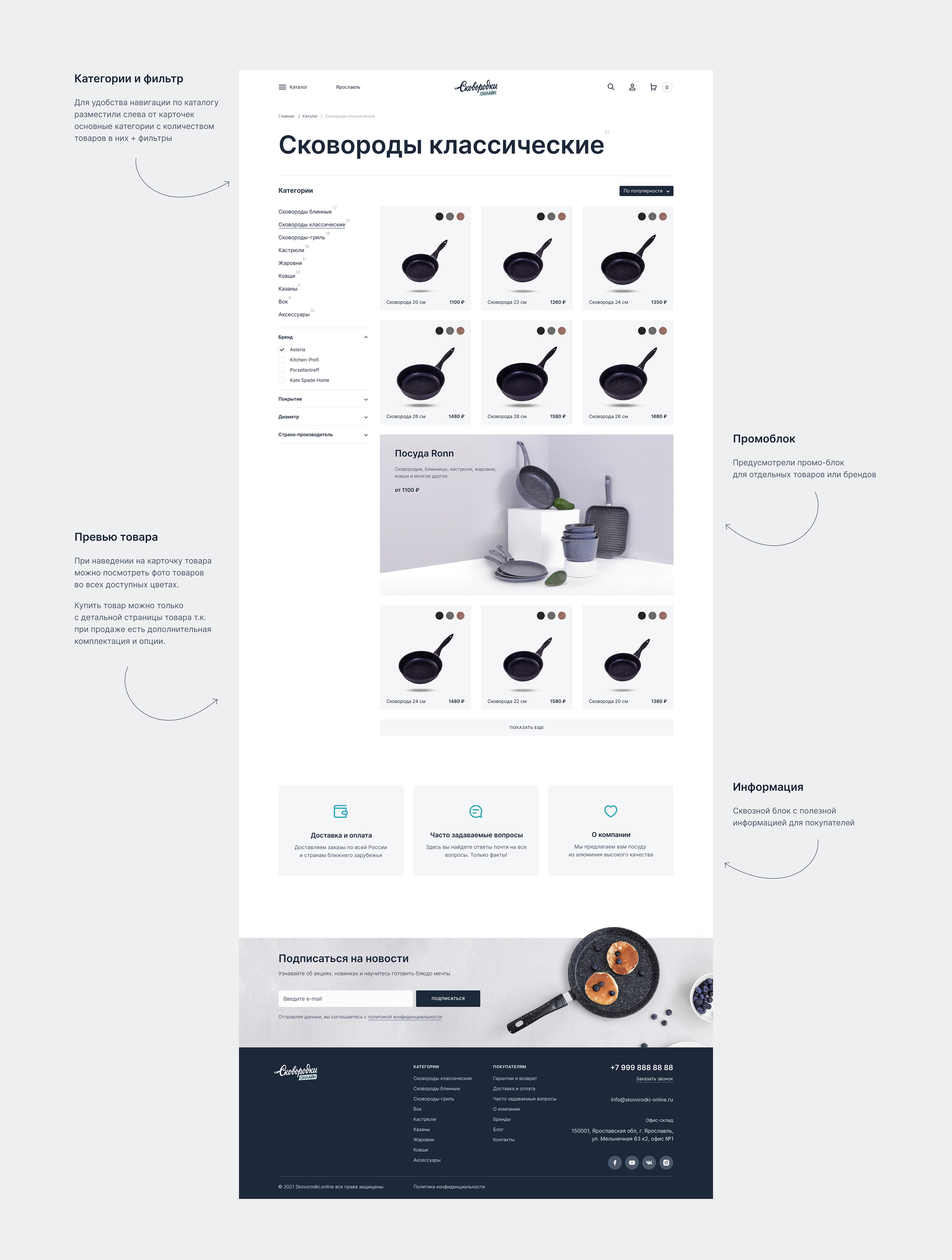 Skovorodki.online e-commerce — Изображение №9 — Интерфейсы на Dprofile