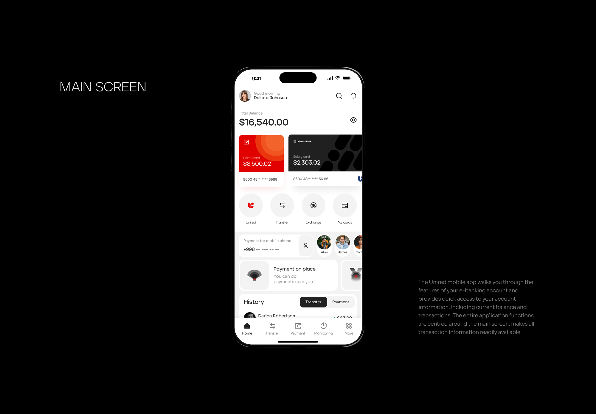 Online banking | Unired mobile app & branding — Изображение №12 — Интерфейсы на Dprofile