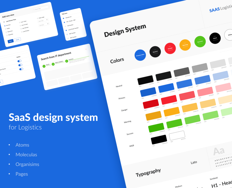 SaaS design system на Dprofile