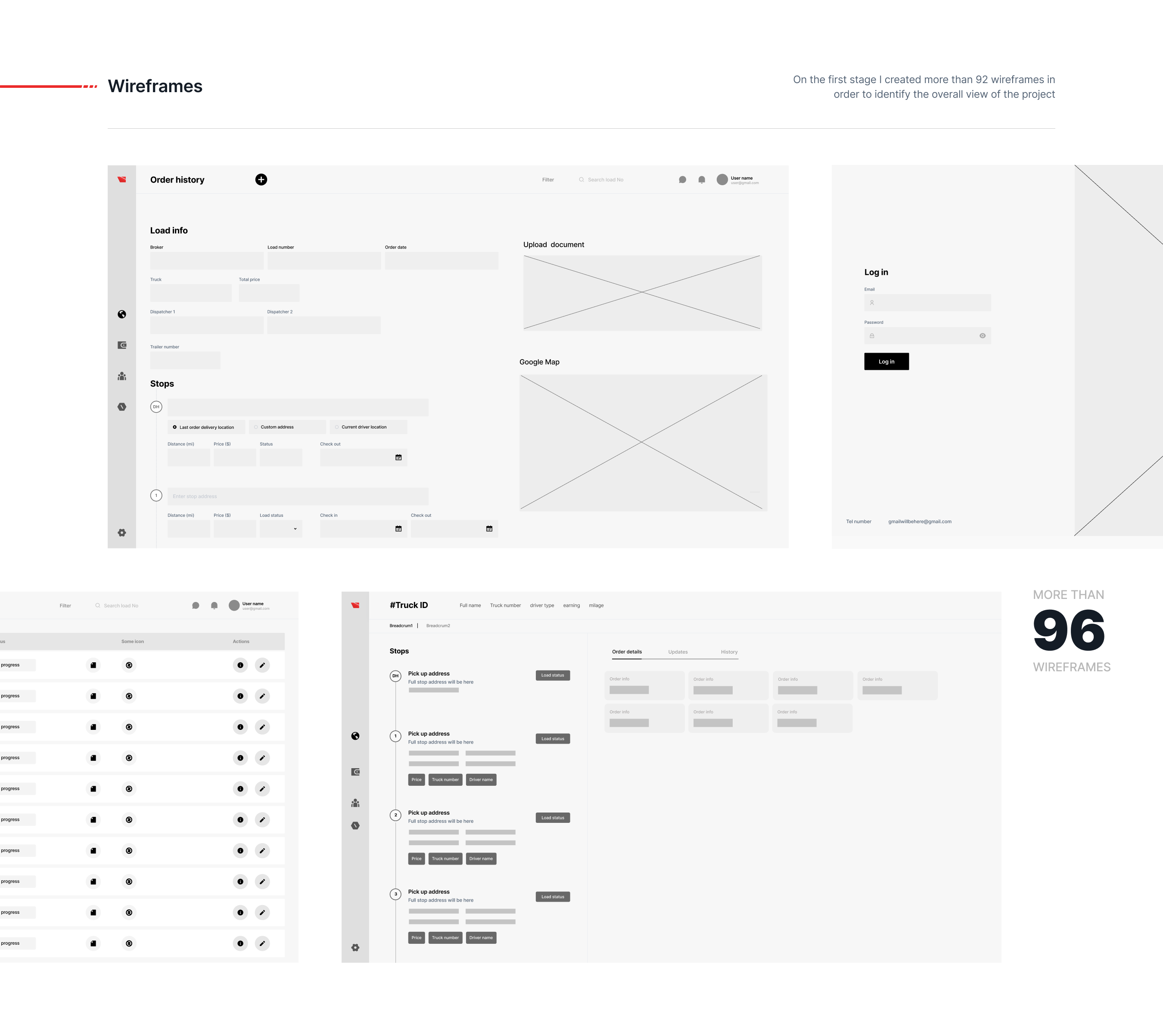 SaaS Logistics App (TMS) — Изображение №6 — Интерфейсы на Dprofile