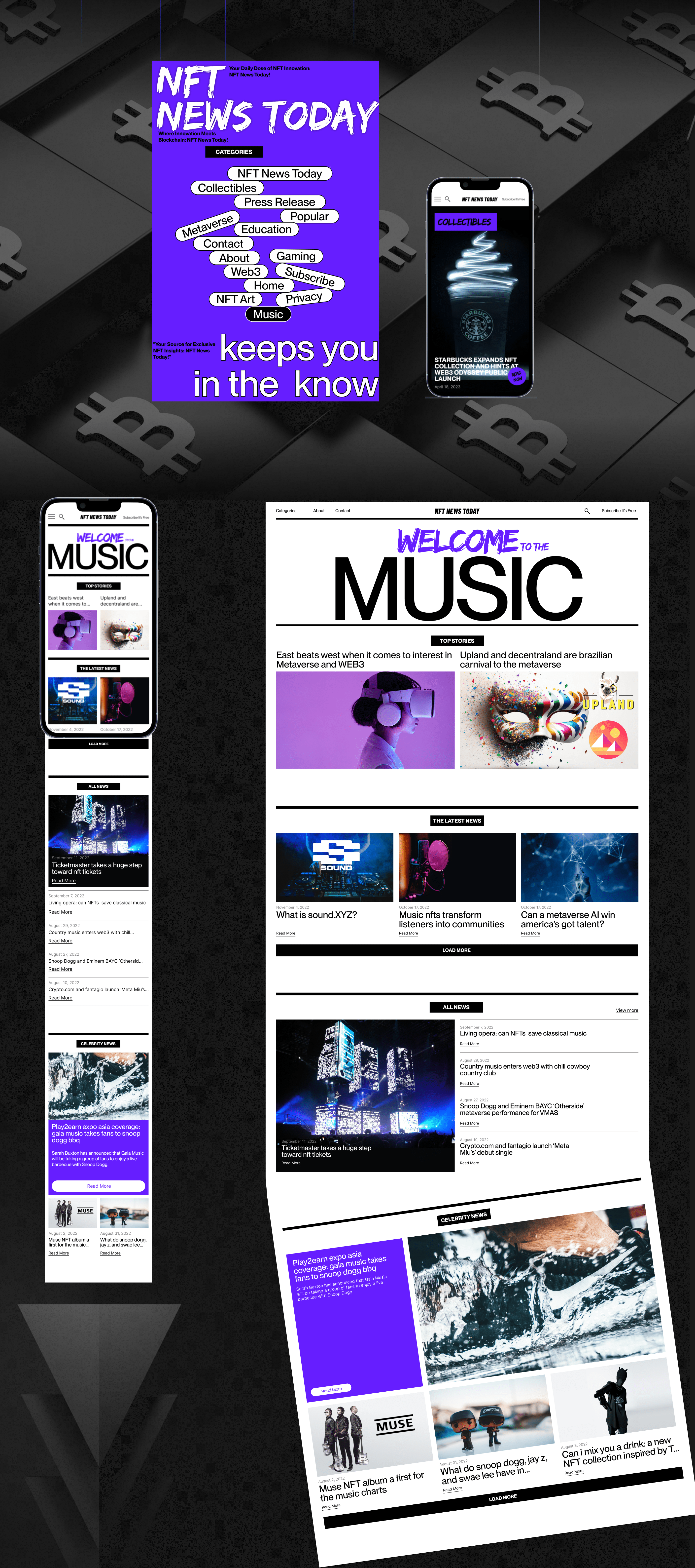 NFT NEWS TODAY | News Website — Изображение №5 — Интерфейсы на Dprofile