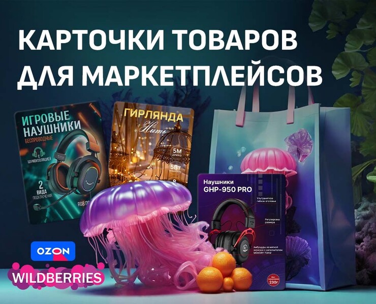 Карточки товаров для маркетплейсов — Графика на Dprofile