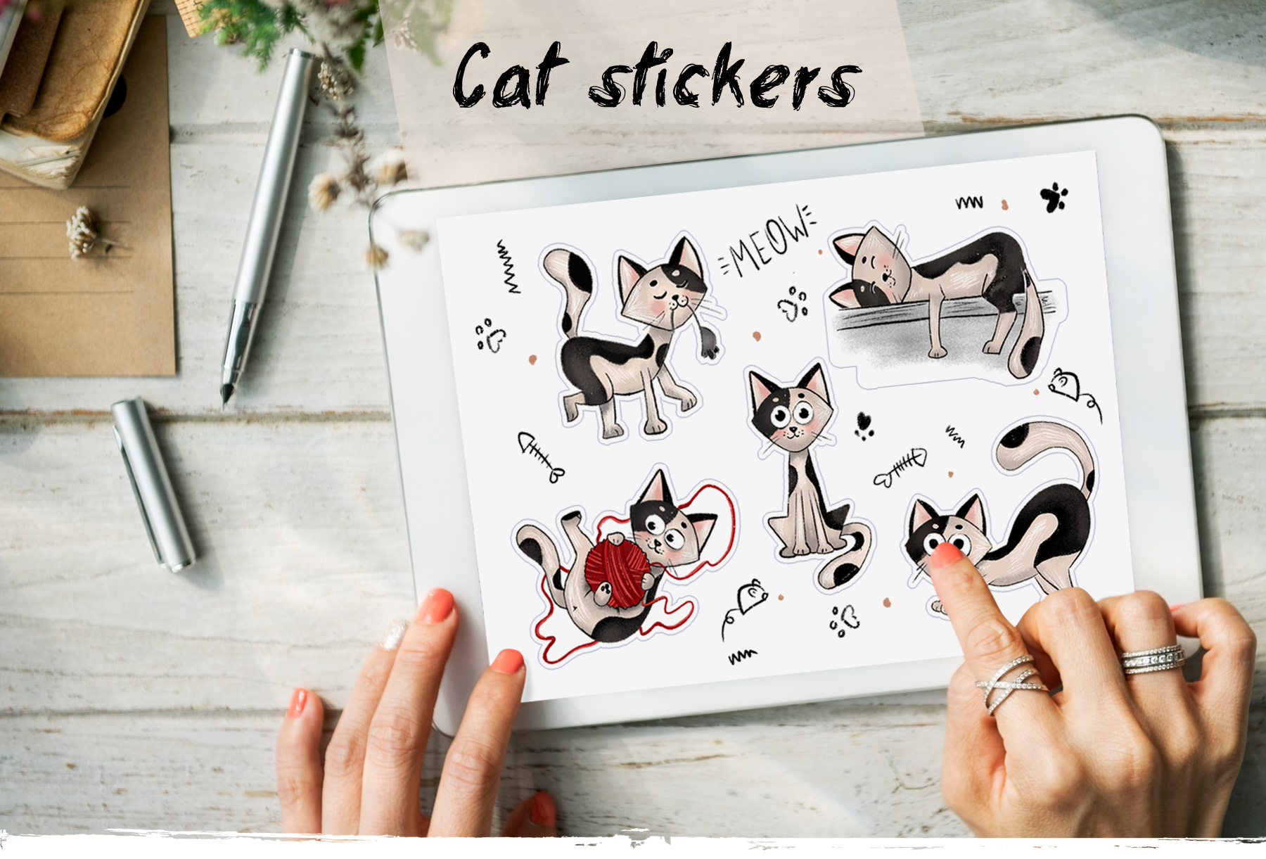 Стикеры коты — Изображение №1 — Иллюстрация на Dprofile