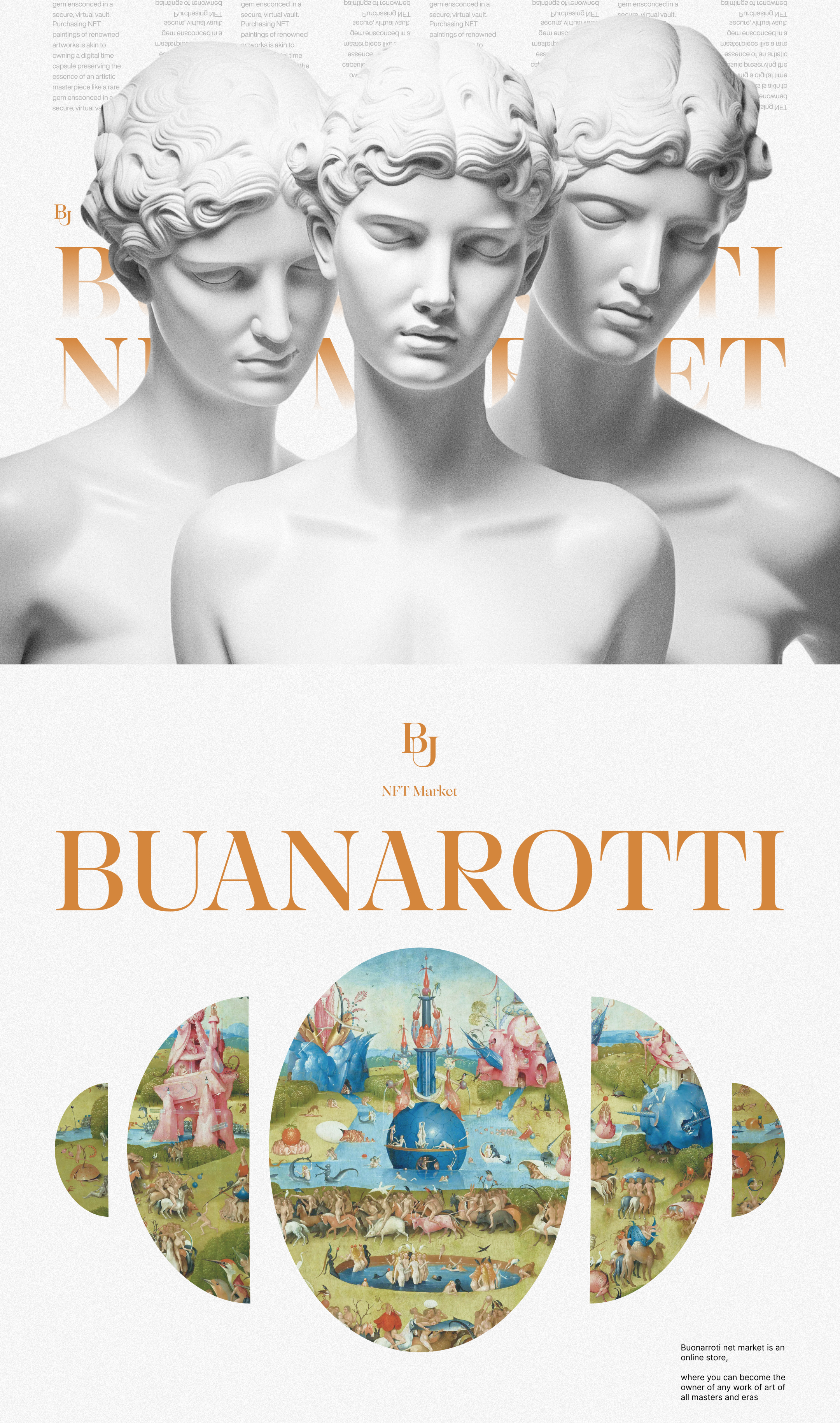 Buanarotti - NFT Market — Изображение №1 — Интерфейсы, Графика на Dprofile