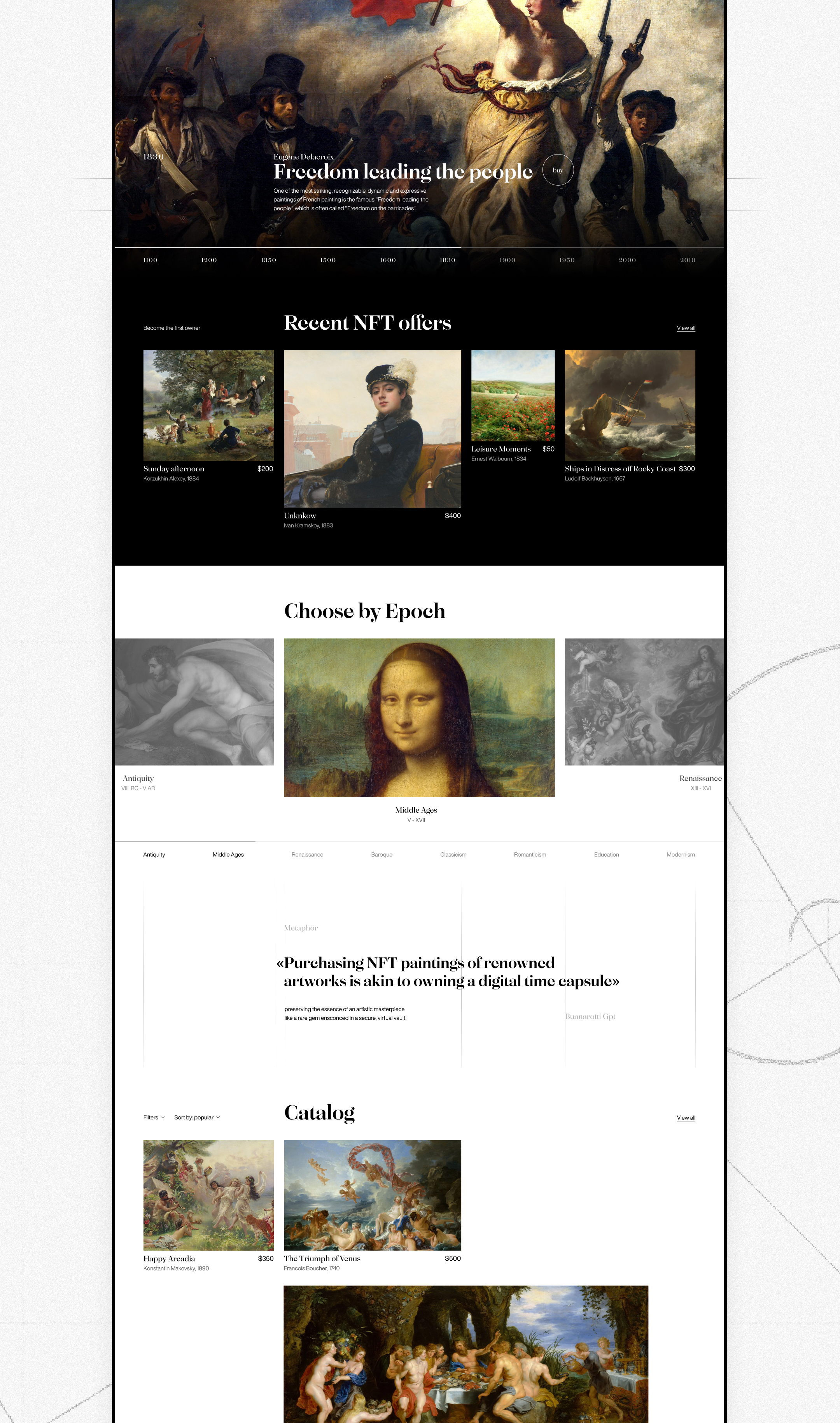 Buanarotti - NFT Market — Изображение №3 — Интерфейсы, Графика на Dprofile