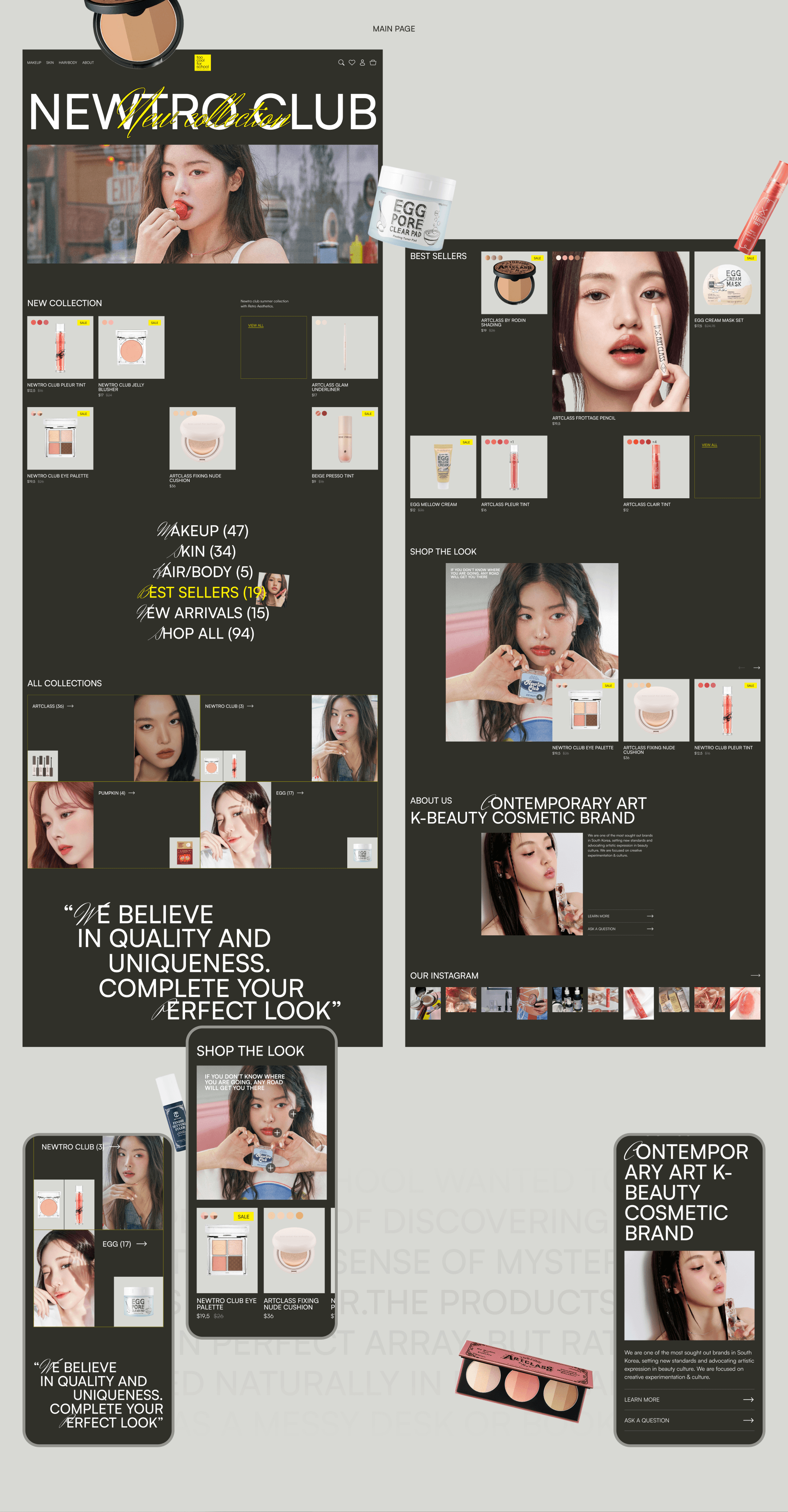 Too Cool for School / E-commerce redesign — Изображение №3 — Интерфейсы на Dprofile