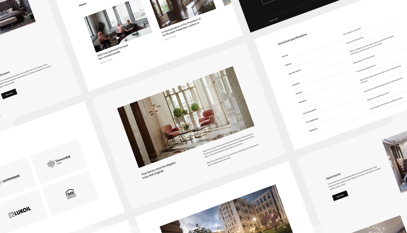 Luxury Real Estate Agency MAG — Изображение №14 — Интерфейсы, Графика на Dprofile