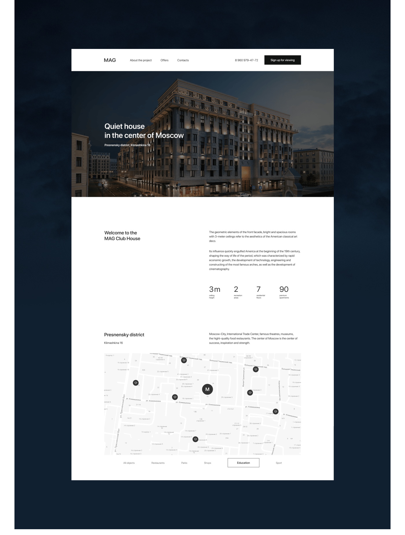 Luxury Real Estate Agency MAG — Изображение №10 — Интерфейсы, Графика на Dprofile