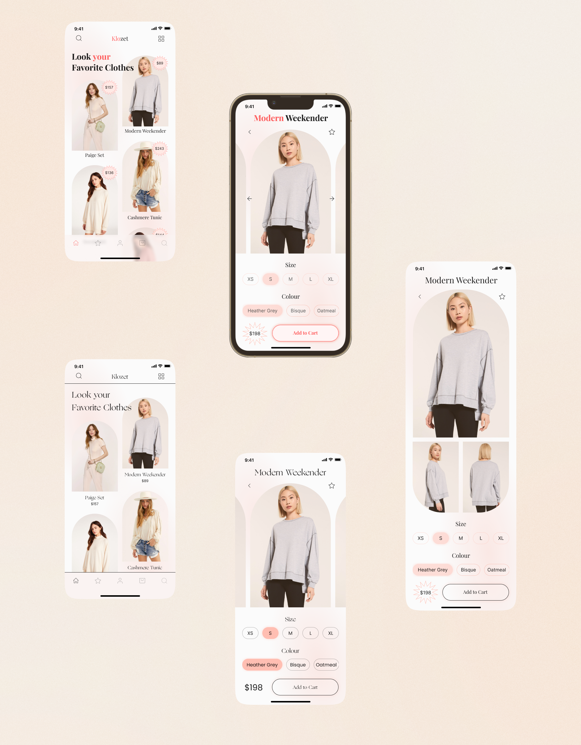 Klozet - clothing store app — Изображение №5 — Интерфейсы на Dprofile