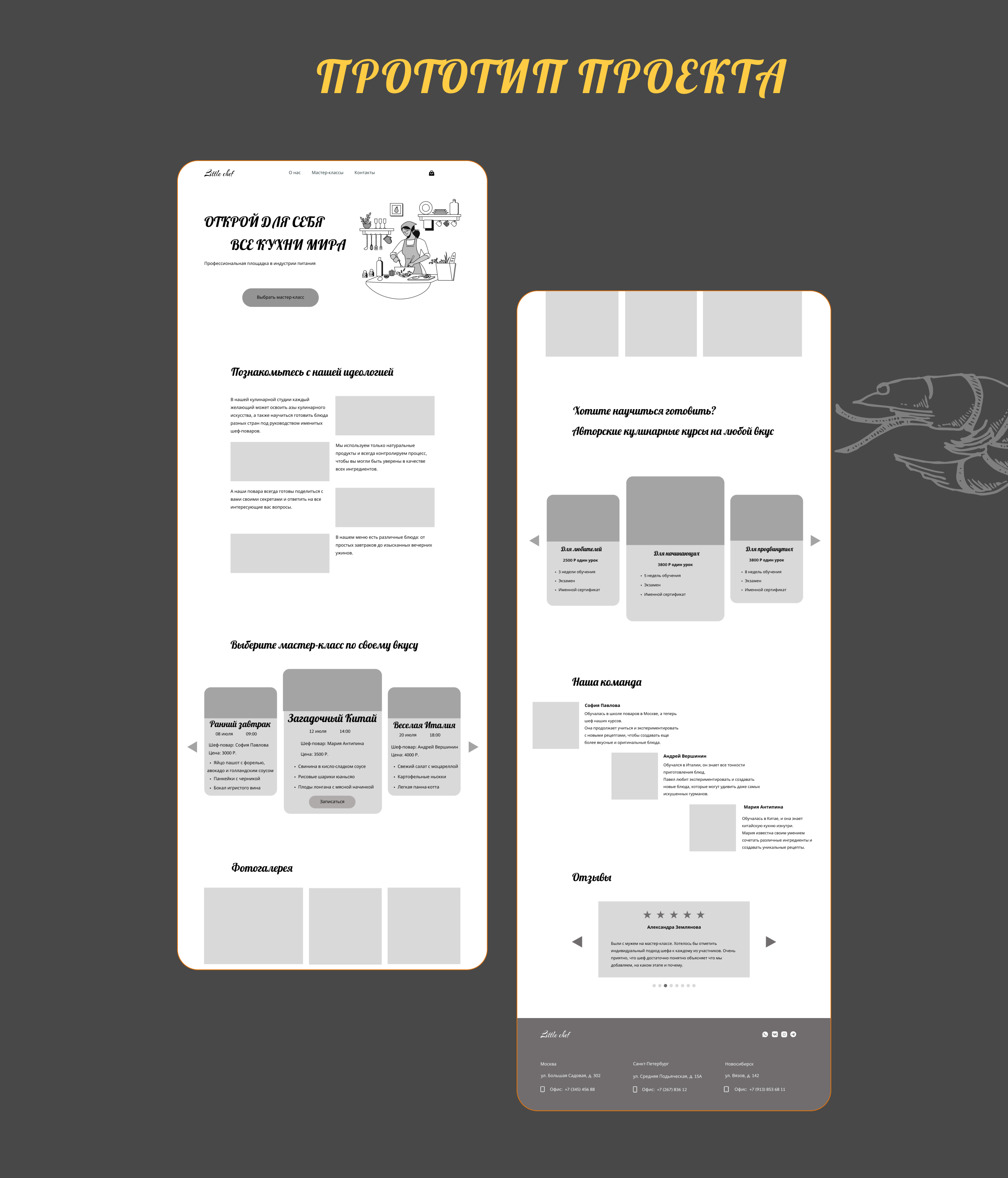 Кулинарная школа — Изображение №4 — Интерфейсы, Иллюстрация на Dprofile
