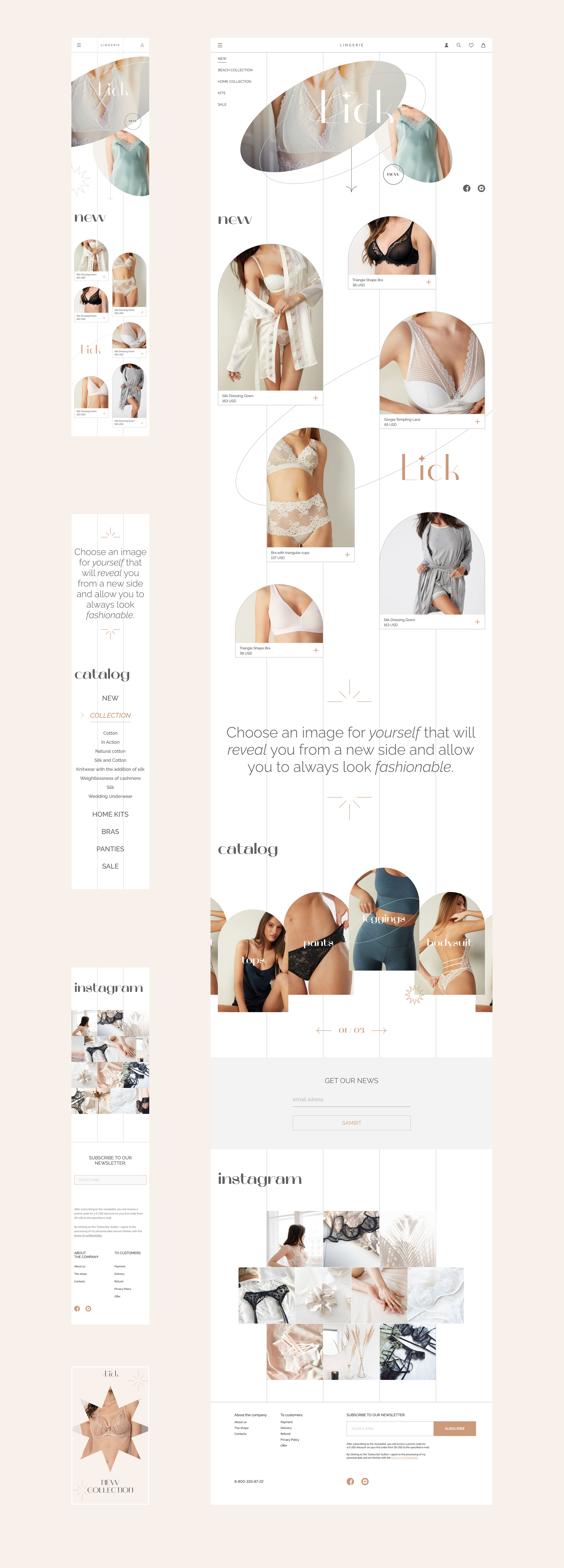 Branding & website Lick — Изображение №30 — Интерфейсы, Брендинг на Dprofile
