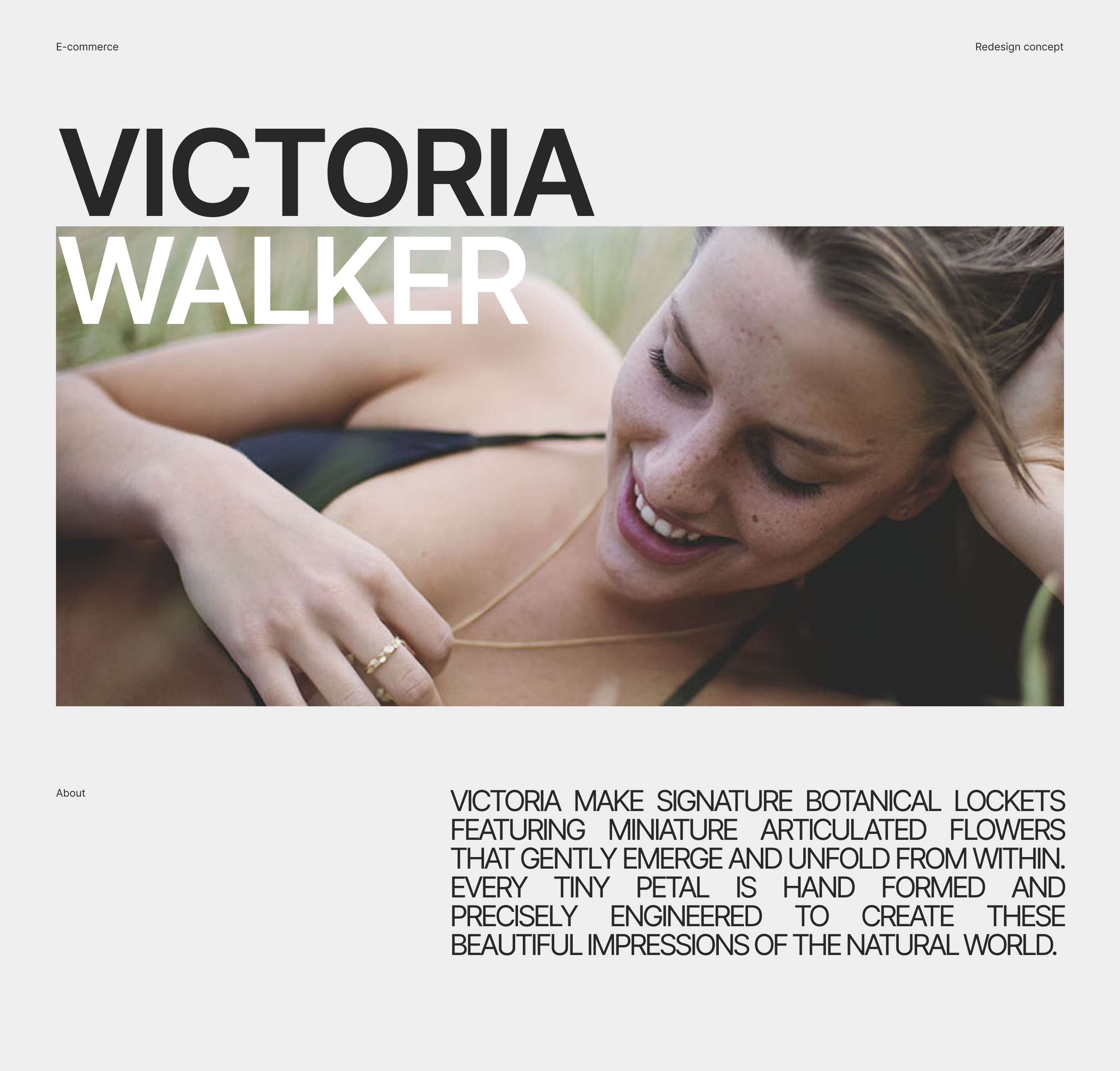 VICTORIA WALKER / Redesign concept — Изображение №1 — Интерфейсы, Графика на Dprofile