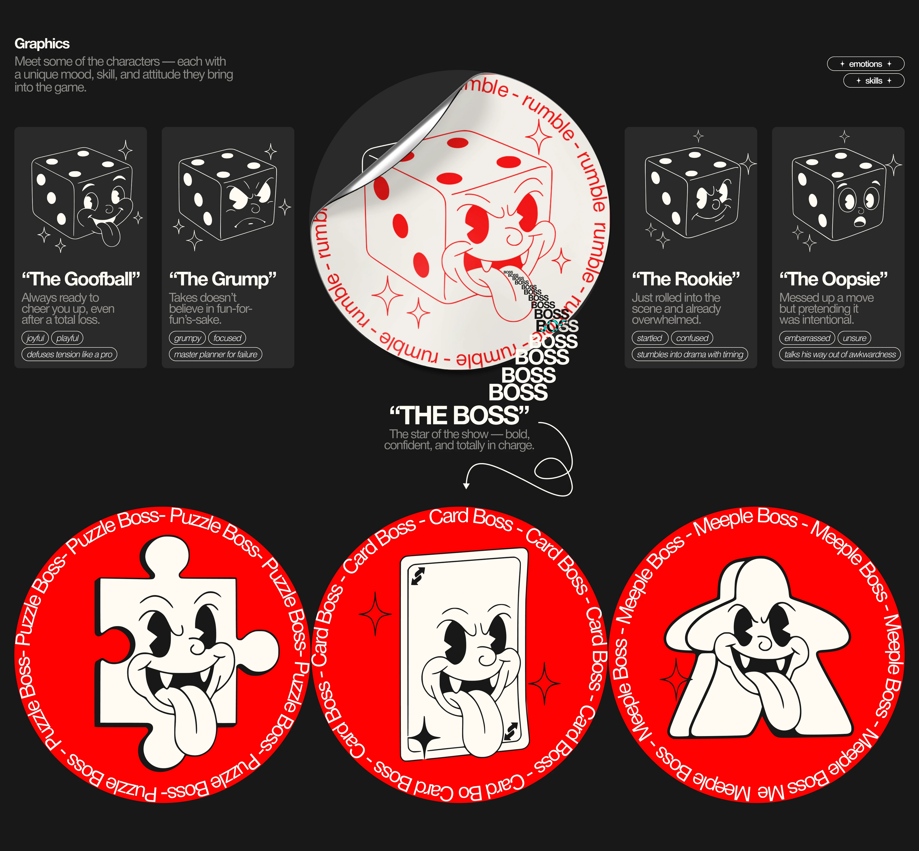 Rumble - board game club — Изображение №3 — Брендинг, Иллюстрация на Dprofile