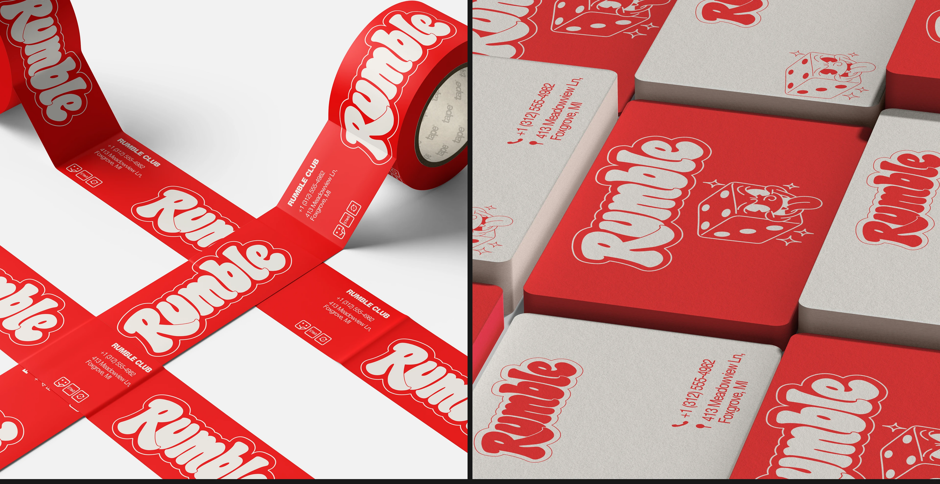 Rumble - board game club — Изображение №10 — Брендинг, Иллюстрация на Dprofile