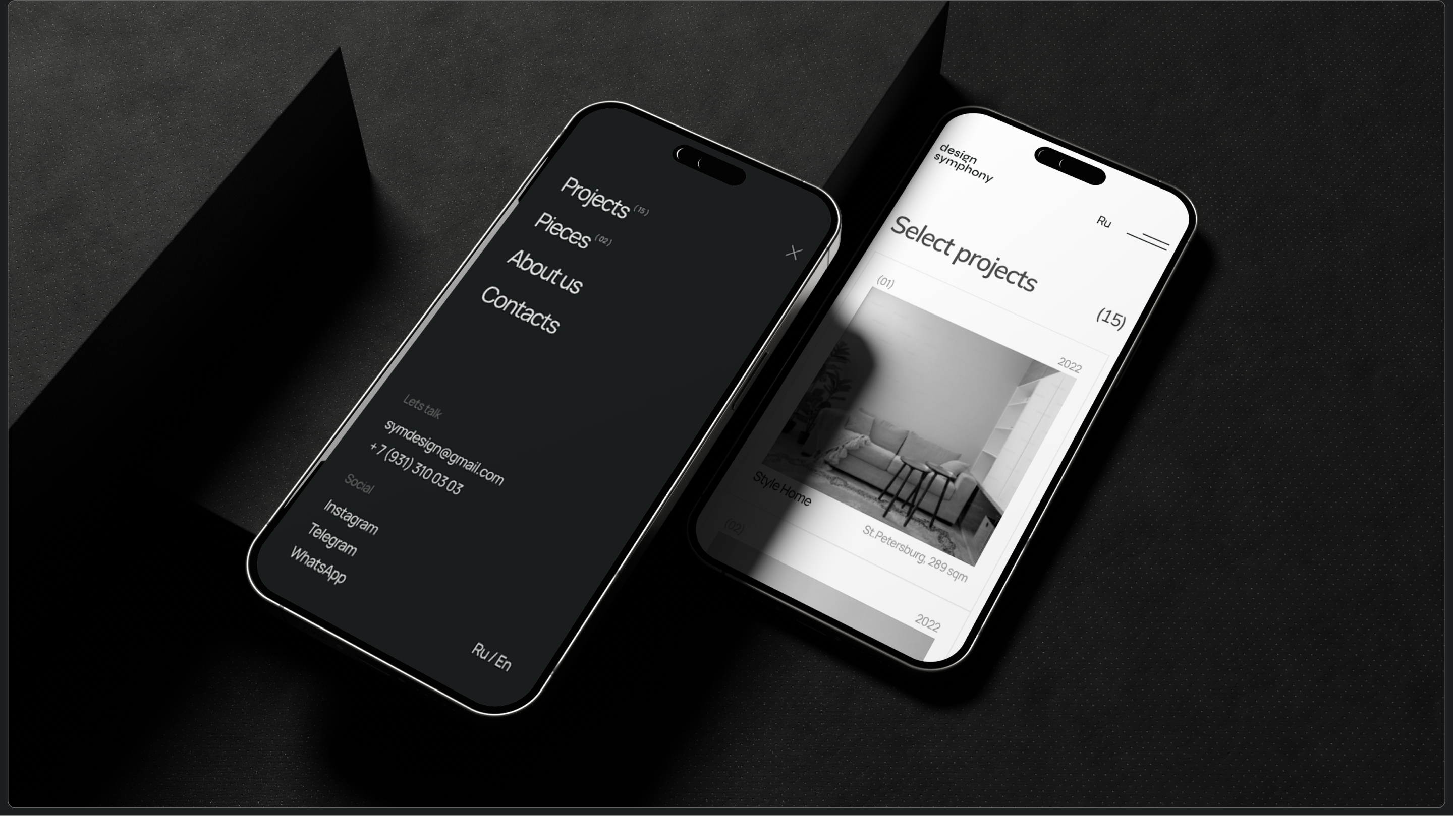 design symphony | корпоративный сайт|коммерческий проект — Изображение №3 — Интерфейсы, Графика на Dprofile