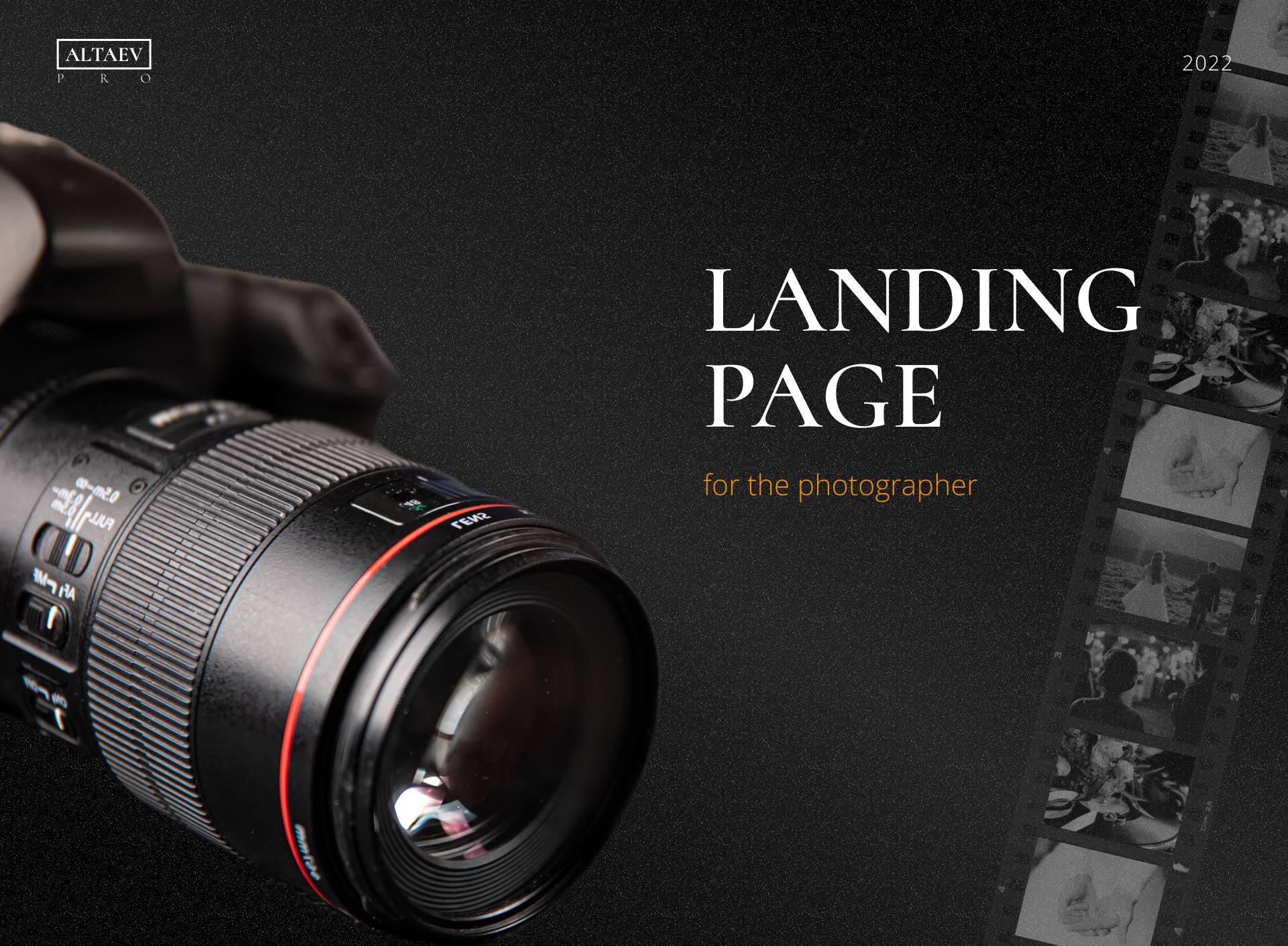 Сайт для фотографа / Website for the photographer — Изображение №1 — Брендинг, Графика на Dprofile