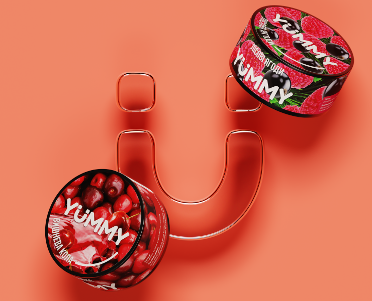 Yummy. Табак для кальяна — Брендинг, 3D на Dprofile
