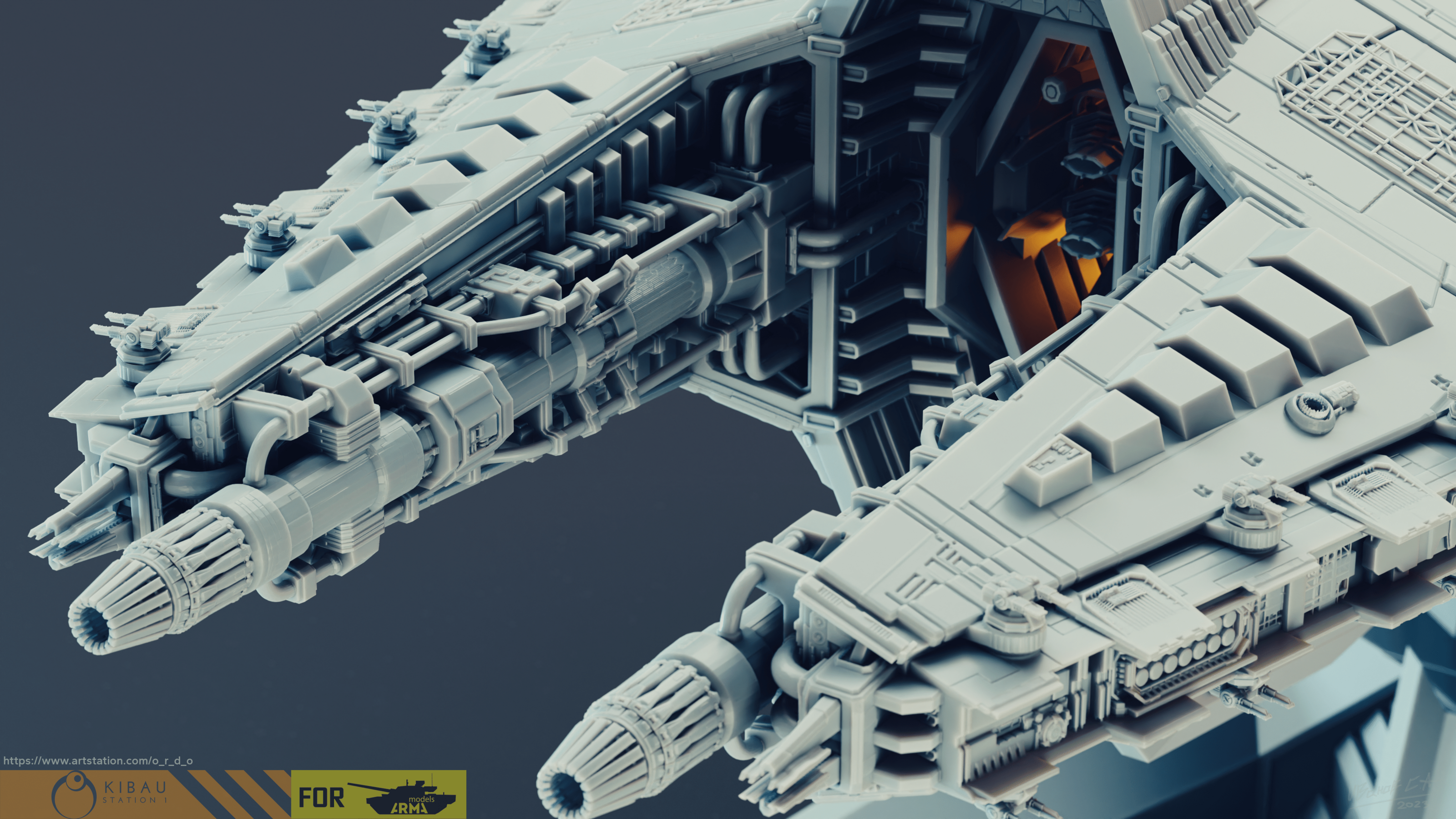 Narn`s Th'Nor old Cruiser (1\4000 3d printable scale model) — Изображение №11 — Иллюстрация, 3D на Dprofile