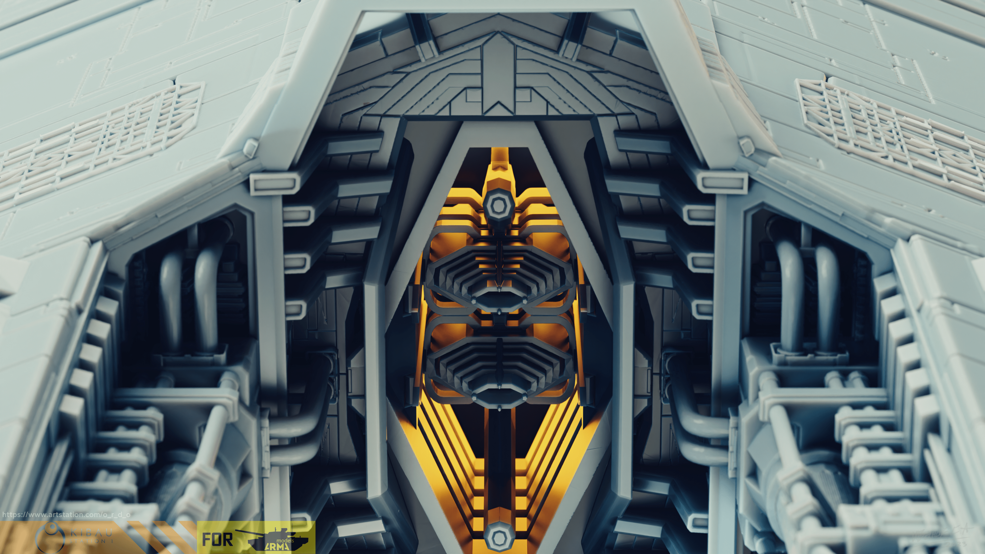 Narn`s Th'Nor old Cruiser (1\4000 3d printable scale model) — Изображение №16 — Иллюстрация, 3D на Dprofile