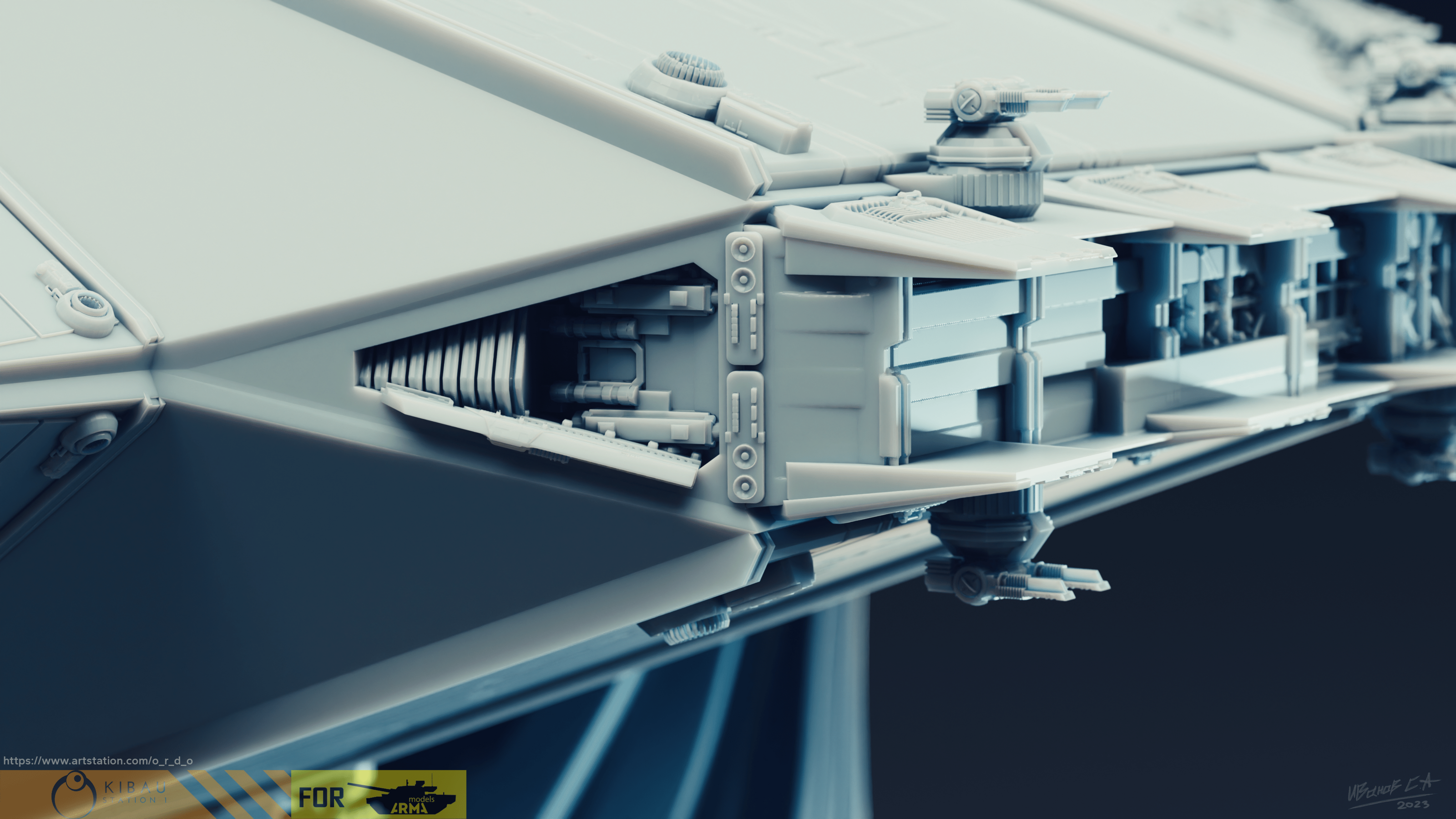 Narn`s Th'Nor old Cruiser (1\4000 3d printable scale model) — Изображение №15 — Иллюстрация, 3D на Dprofile