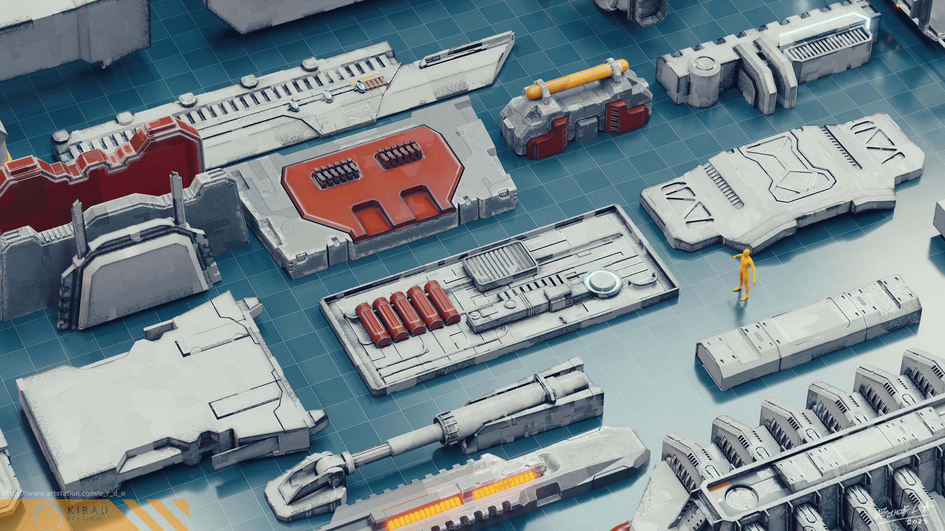 Narn`s Th'Nor old Cruiser (1\4000 3d printable scale model) — Изображение №18 — Иллюстрация, 3D на Dprofile