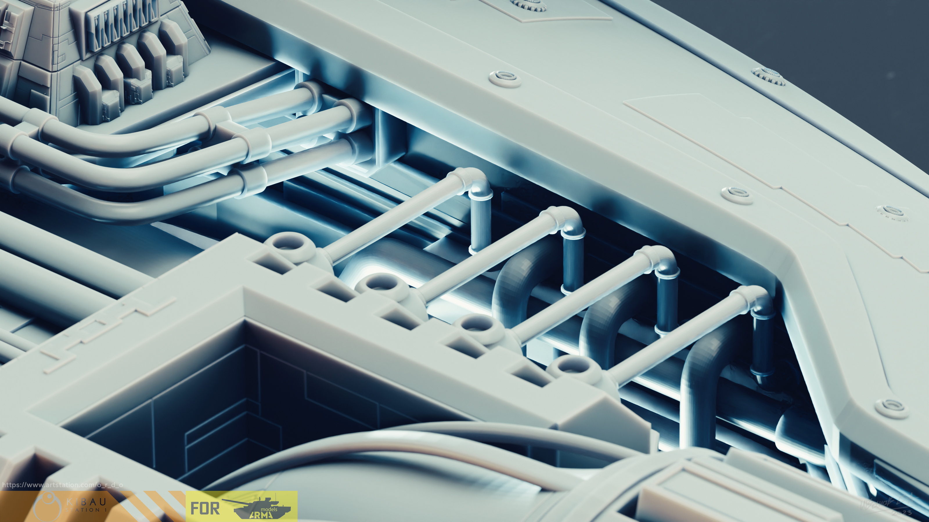 Narn`s G'Quan Cruiser (1\4000 3d printable scale model) — Изображение №11 — Иллюстрация, 3D на Dprofile