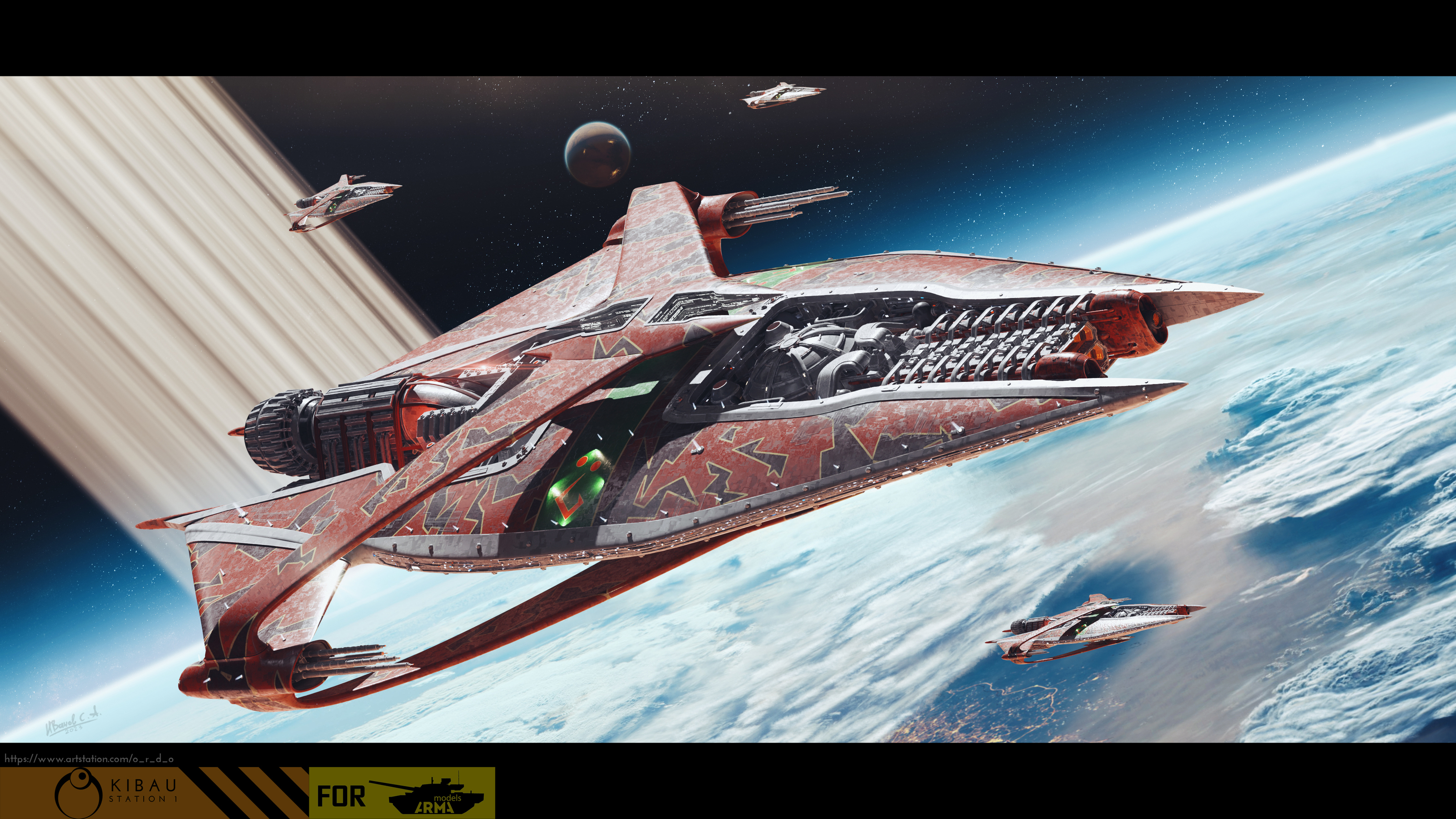 Narn`s G'Quan Cruiser (1\4000 3d printable scale model) — Изображение №1 — Иллюстрация, 3D на Dprofile