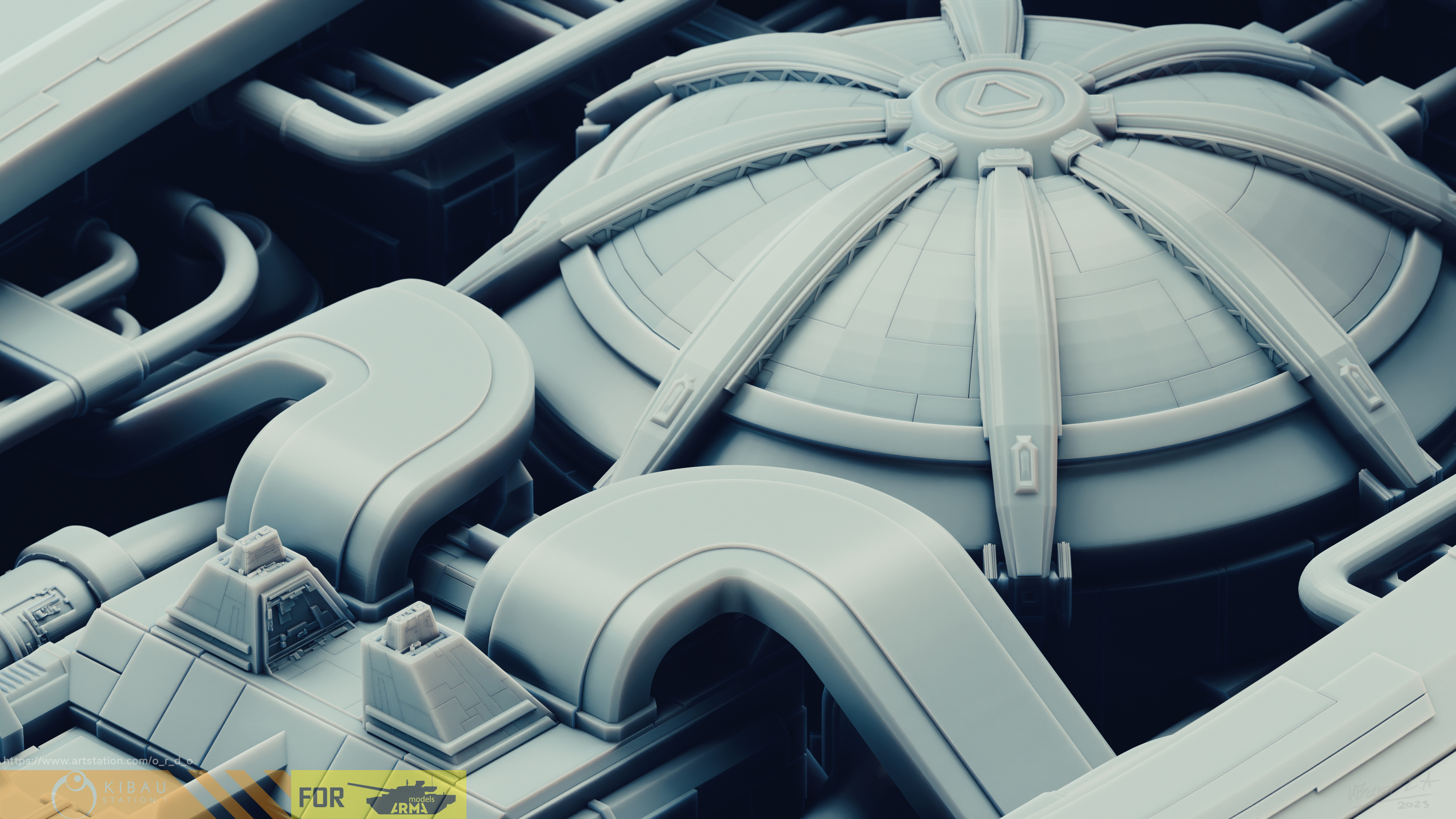 Narn`s G'Quan Cruiser (1\4000 3d printable scale model) — Изображение №9 — Иллюстрация, 3D на Dprofile
