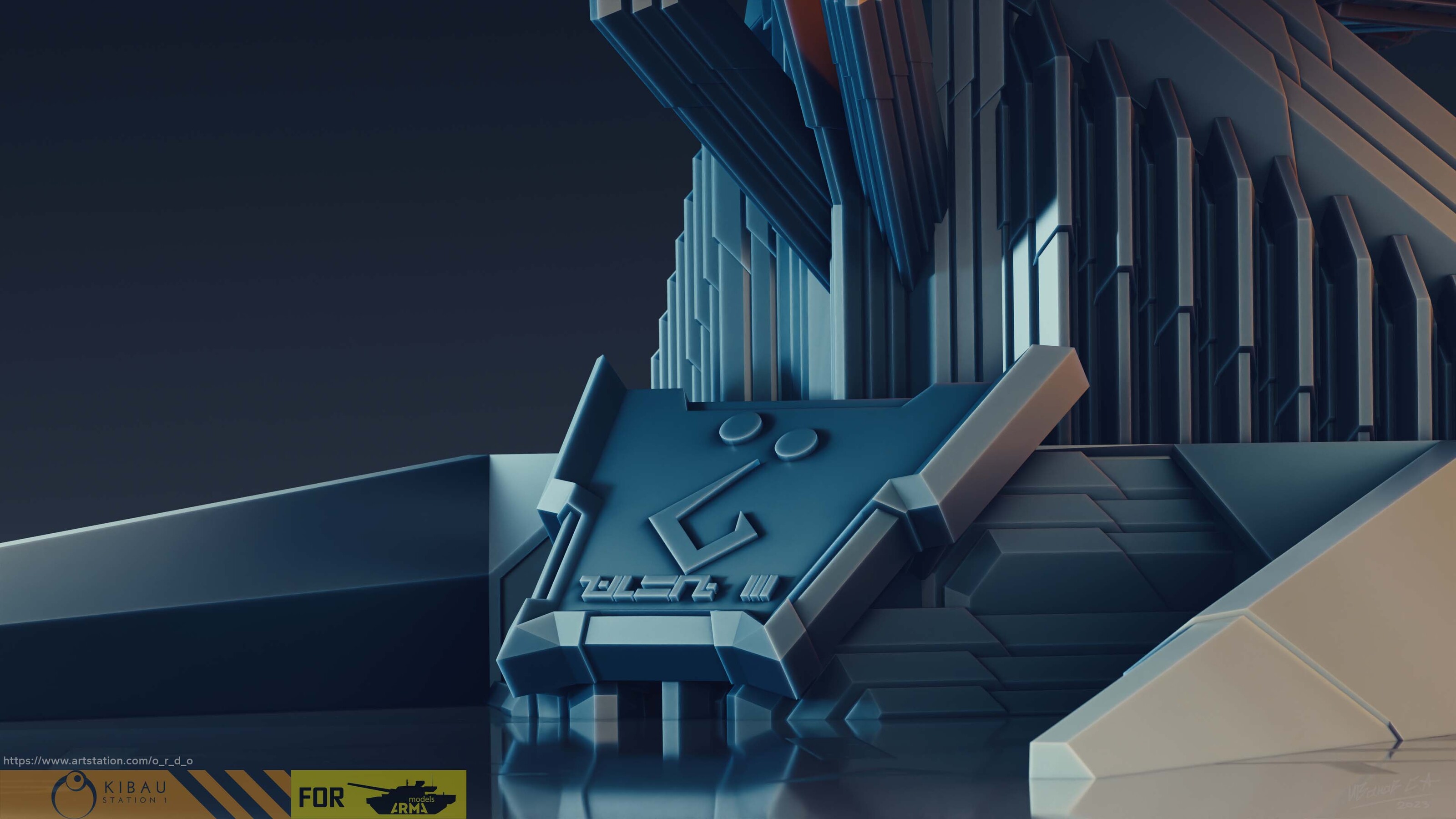 Narn`s G'Quan Cruiser (1\4000 3d printable scale model) — Изображение №13 — Иллюстрация, 3D на Dprofile