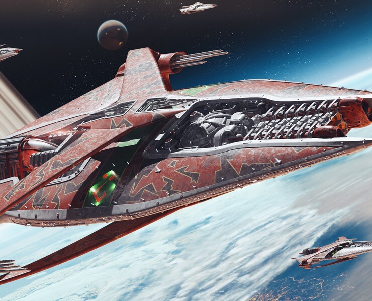 Narn`s G'Quan Cruiser (1\4000 3d printable scale model) — Иллюстрация, 3D на Dprofile