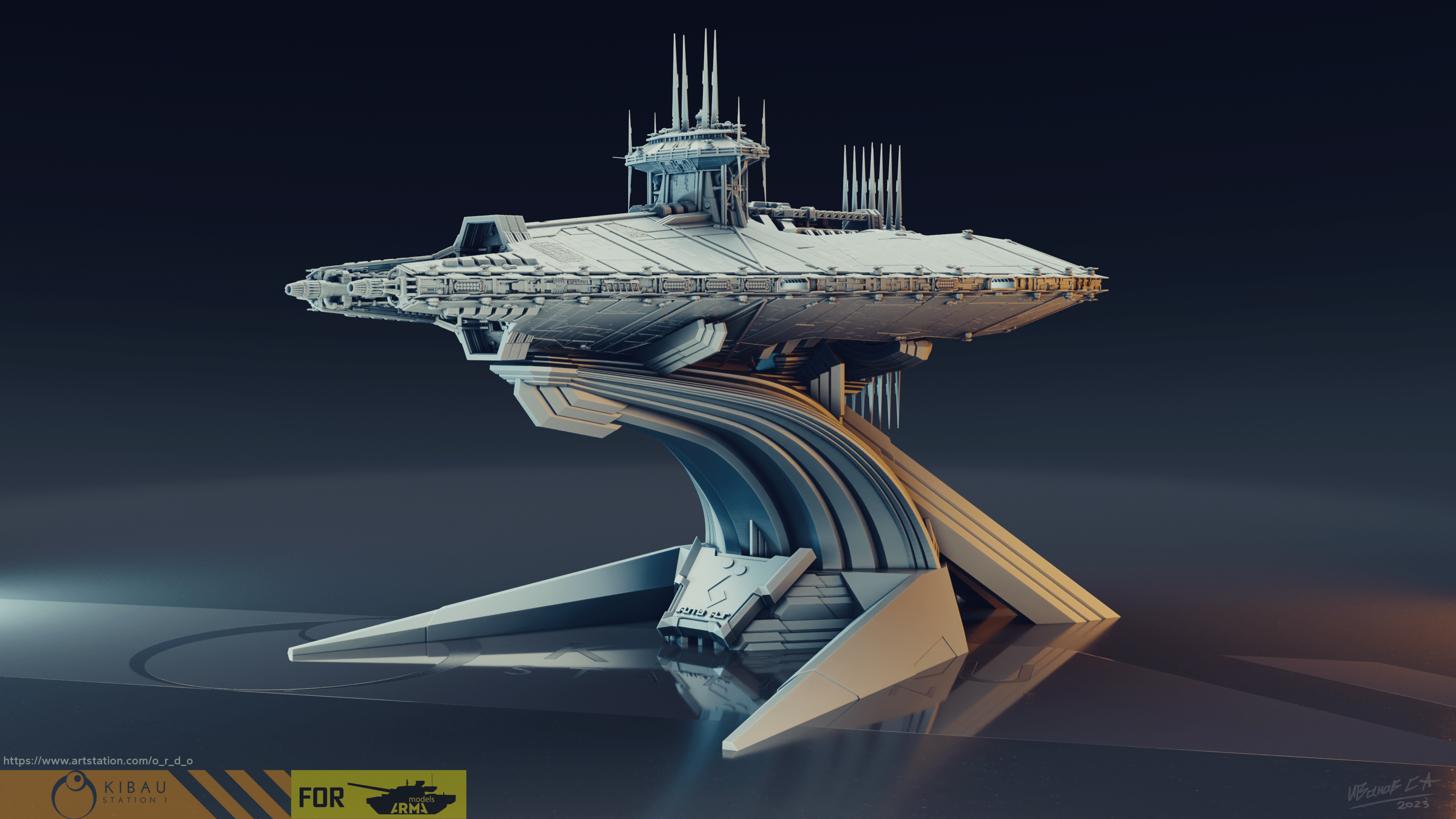 Narn`s Th'Nor command cruiser (1\4000 3d printable scale mod — Изображение №2 — Иллюстрация, 3D на Dprofile