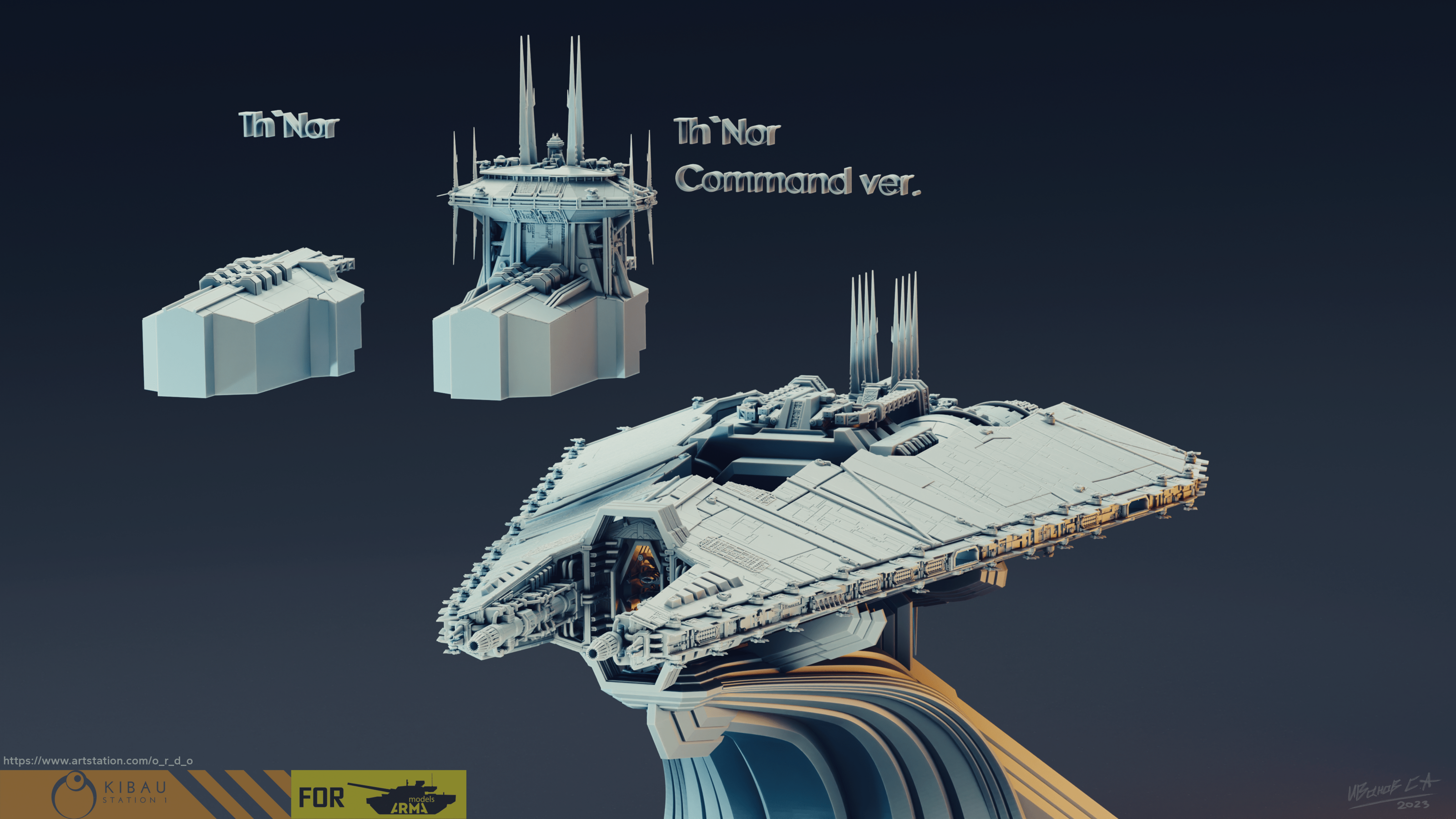Narn`s Th'Nor command cruiser (1\4000 3d printable scale mod — Изображение №4 — Иллюстрация, 3D на Dprofile