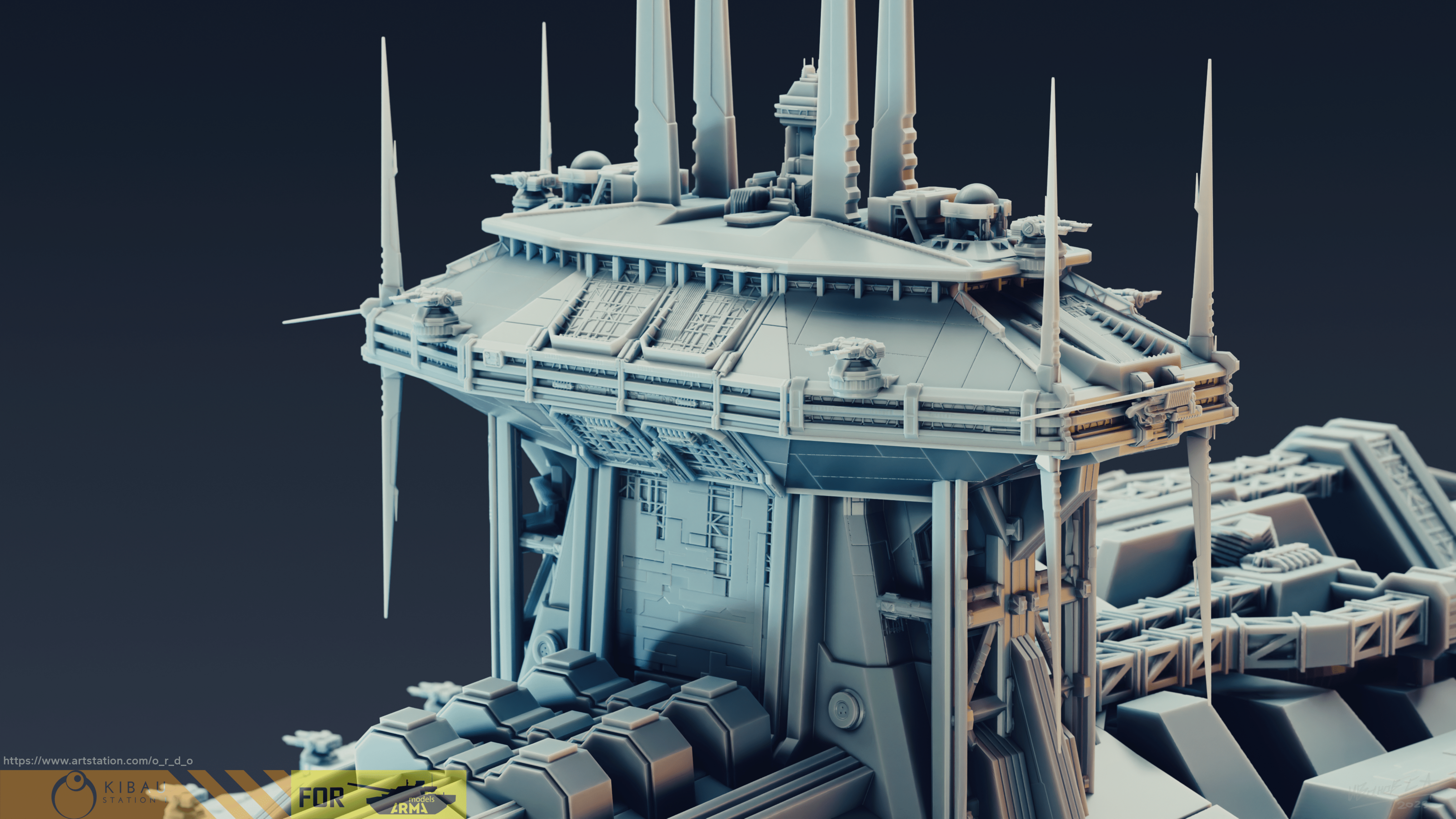 Narn`s Th'Nor command cruiser (1\4000 3d printable scale mod — Изображение №3 — Иллюстрация, 3D на Dprofile