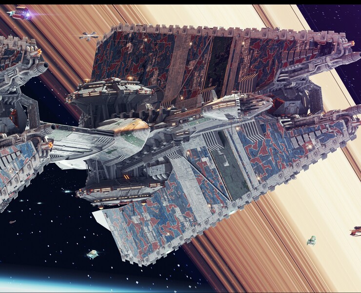 Narn`s T'Loth heavy cruiser (1\4000 3d printable scale model — Иллюстрация, 3D на Dprofile
