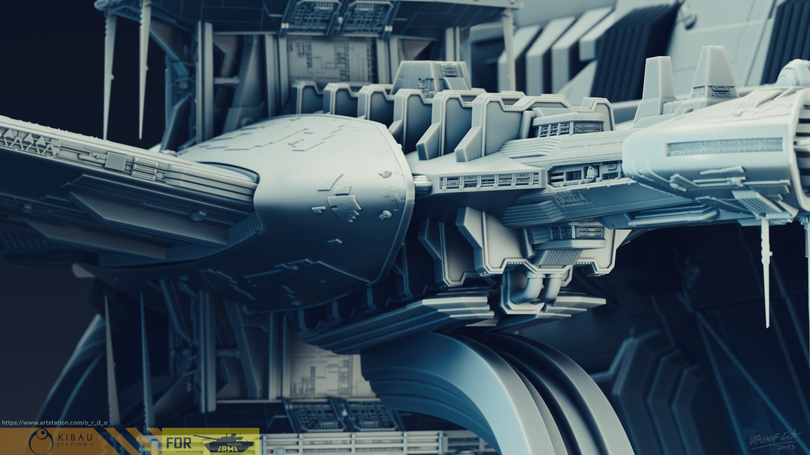 Narn`s T'Loth heavy cruiser (1\4000 3d printable scale model — Изображение №5 — Иллюстрация, 3D на Dprofile