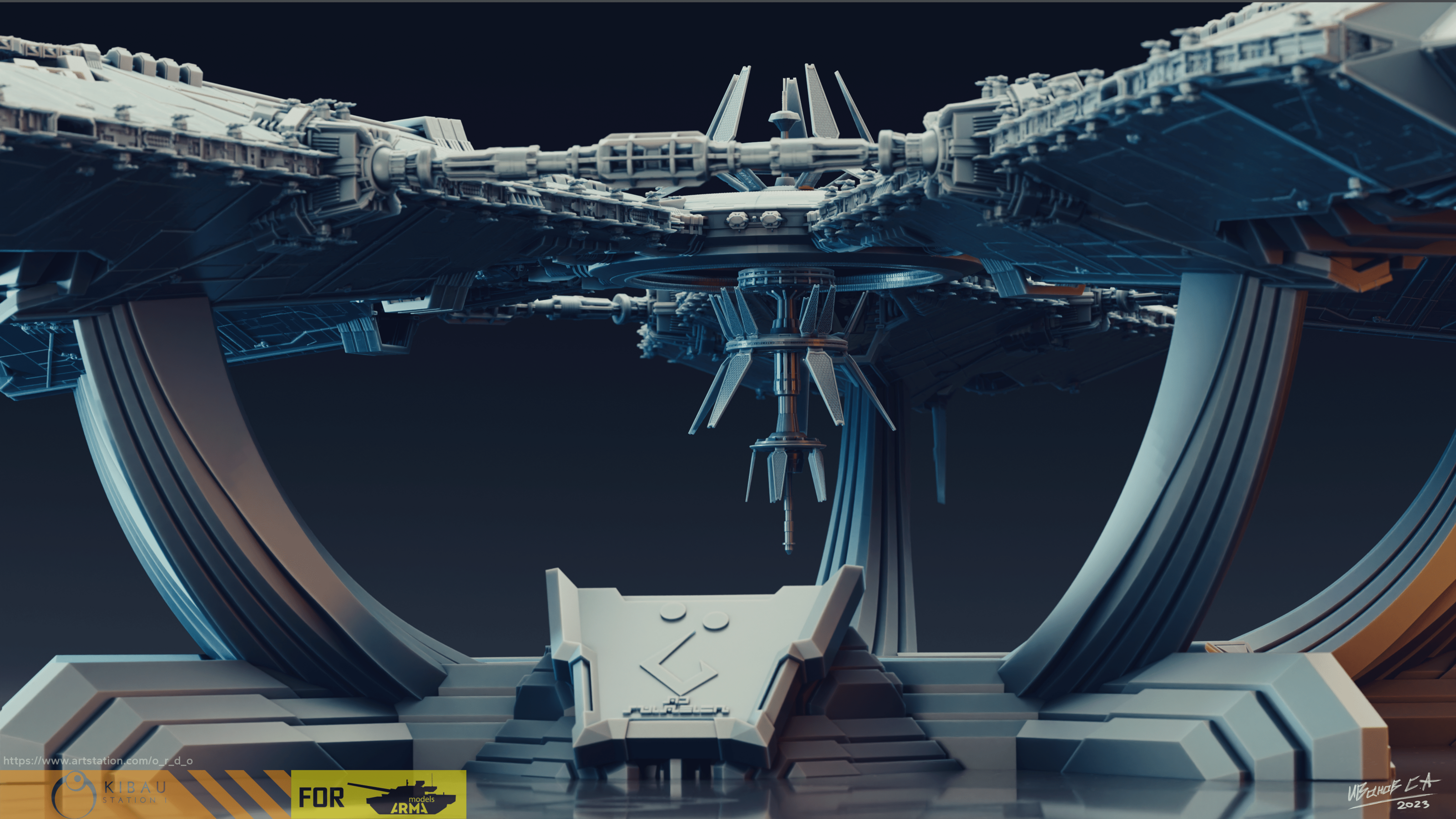Narn`s orbital base "Quadrant 37" (1\4000 3d printable — Изображение №6 — Иллюстрация, 3D на Dprofile