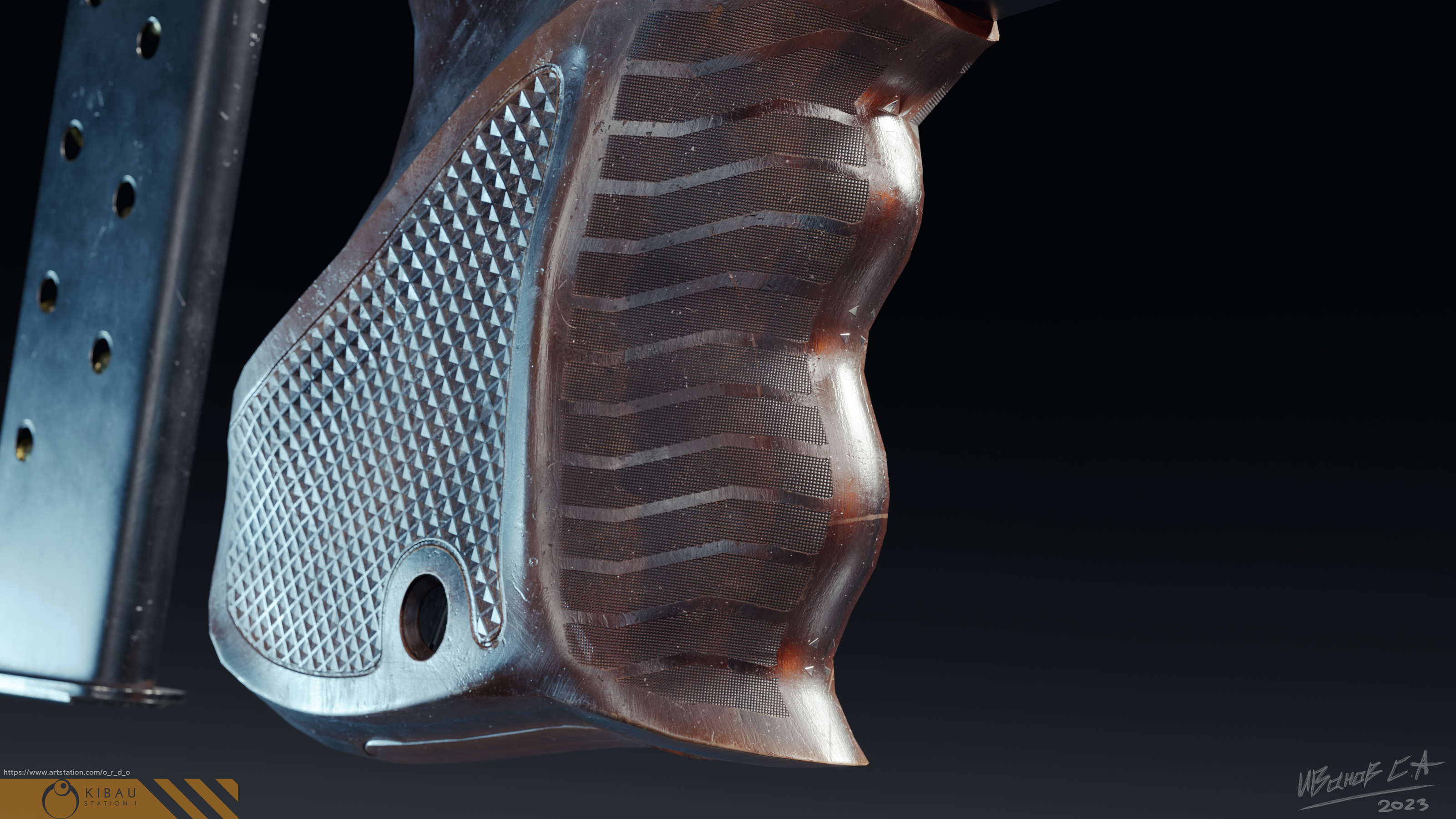 French Pistol MLE 1935S — Изображение №12 — Иллюстрация, 3D на Dprofile